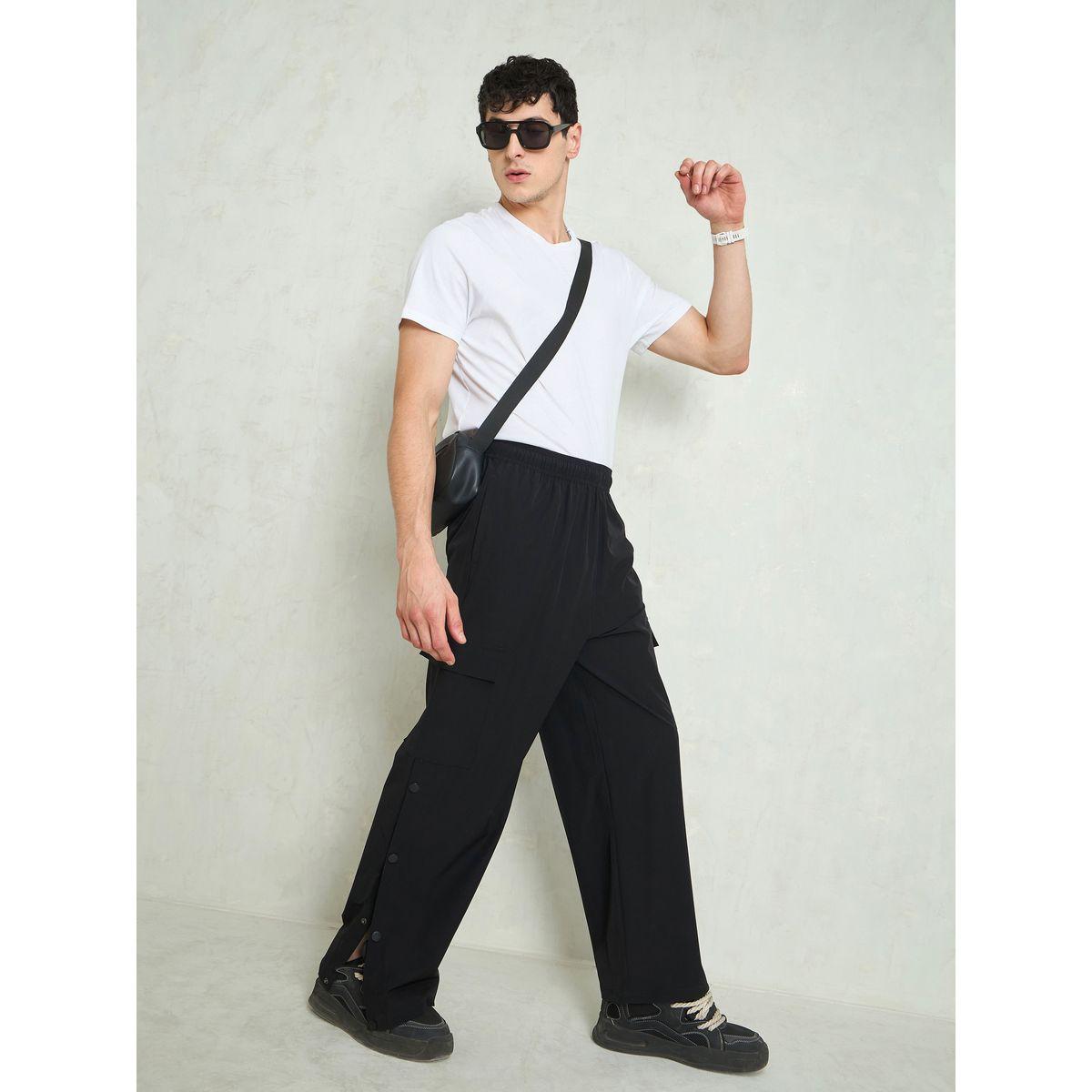 Mascln Sassafras Solid Button Detail Baggy Parachute Pants-men-clothing-bottoms-trousersandchinos-trousers-image-7