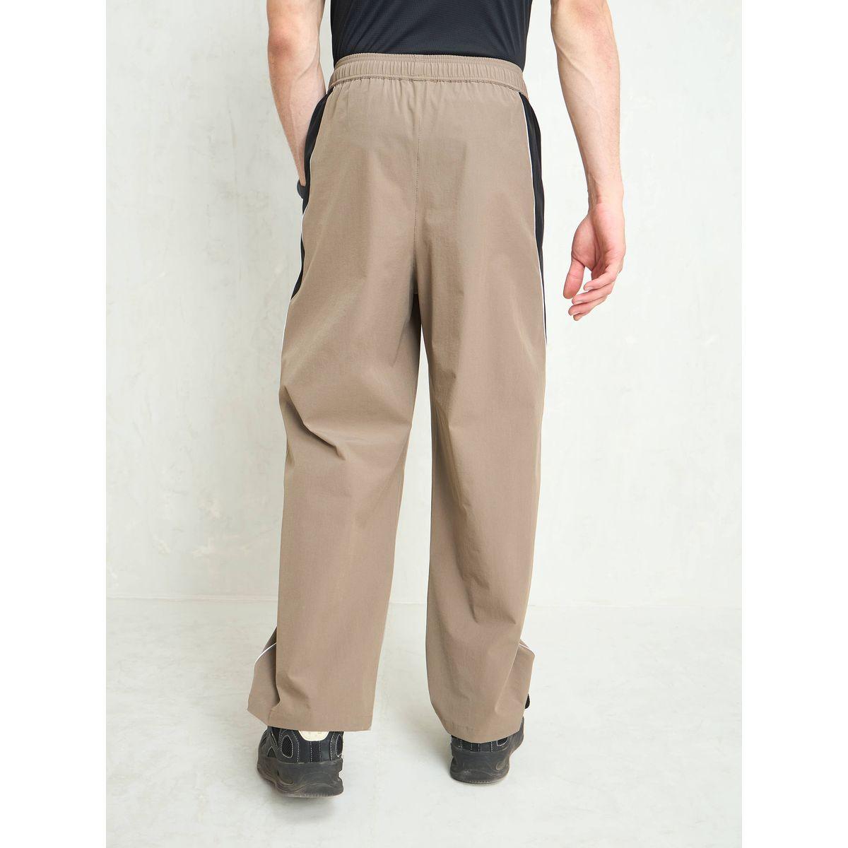Mascln Sassafras Men Beige Color Block Side Seam Parachute Pants-men-clothing-bottoms-trousersandchinos-trousers-image-5