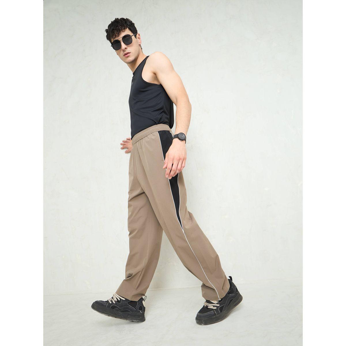 Mascln Sassafras Men Beige Color Block Side Seam Parachute Pants-men-clothing-bottoms-trousersandchinos-trousers-image-6