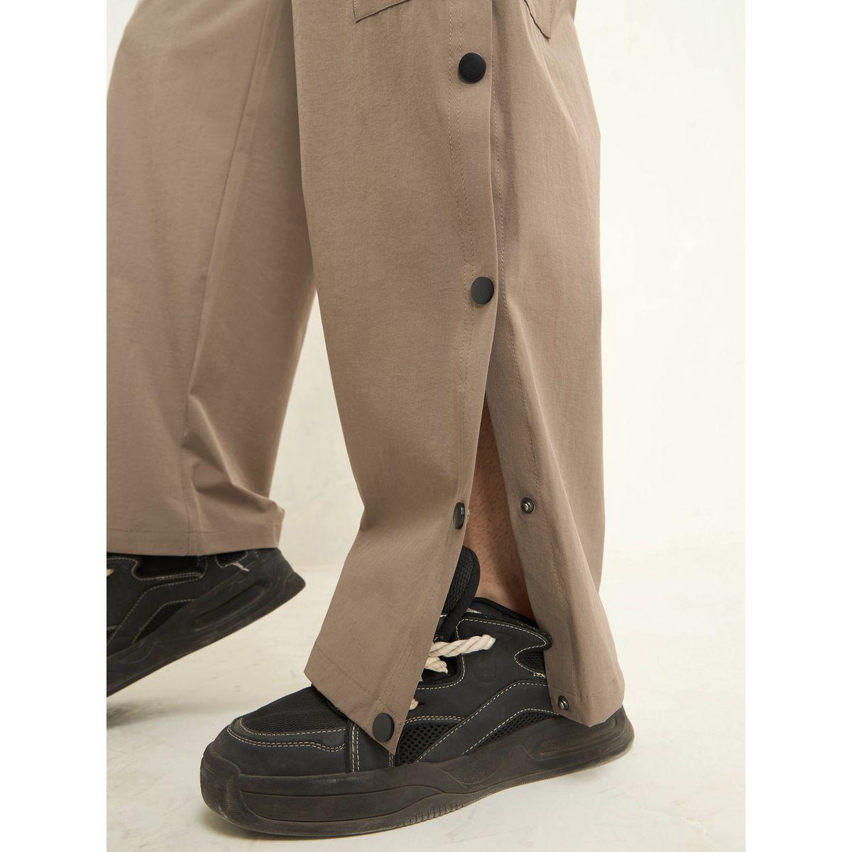 Mascln Sassafras Solid Button Detail Baggy Parachute Pants-men-clothing-bottoms-trousersandchinos-trousers-image-5