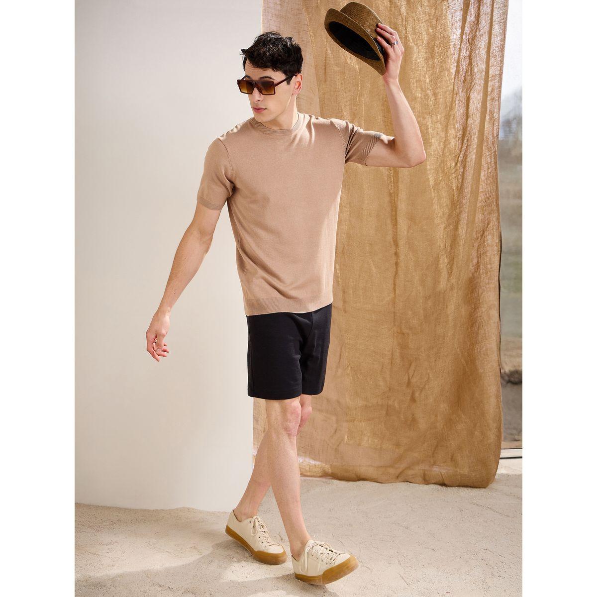 تيشيرت بتفاصيل محبوكة وأكمام قصيرة-men-clothing-tshirtsandpolos-tshirts-image-6