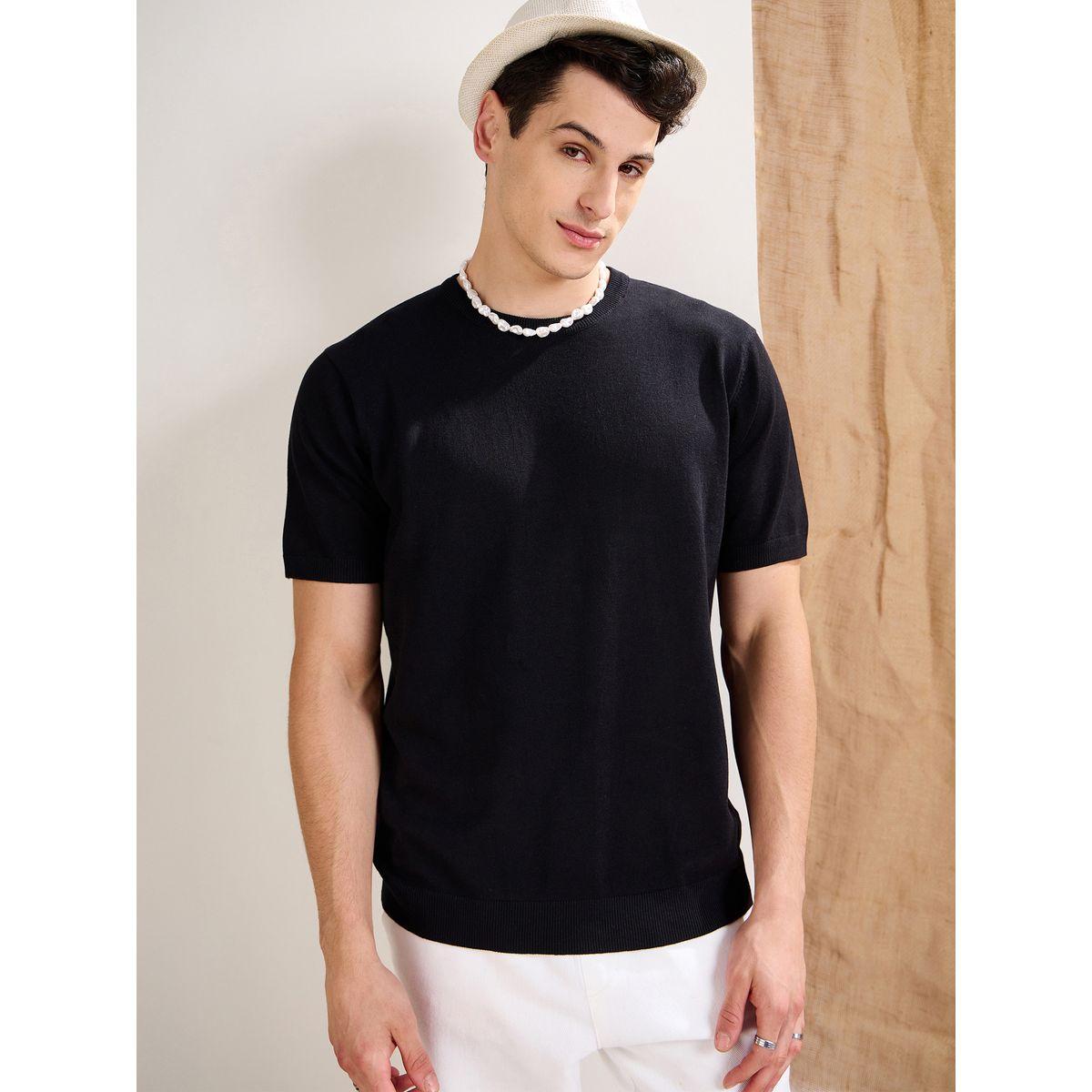 Mascln Sassafras Black Premium Knit Short Sleeve T-Shirt-men-clothing-tshirtsandpolos-tshirts-image-6