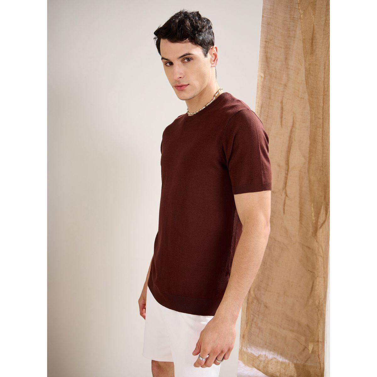 Mascln Sassafras Brown Premium Knit Short Sleeve T-Shirt-men-clothing-tshirtsandpolos-tshirts-image-3