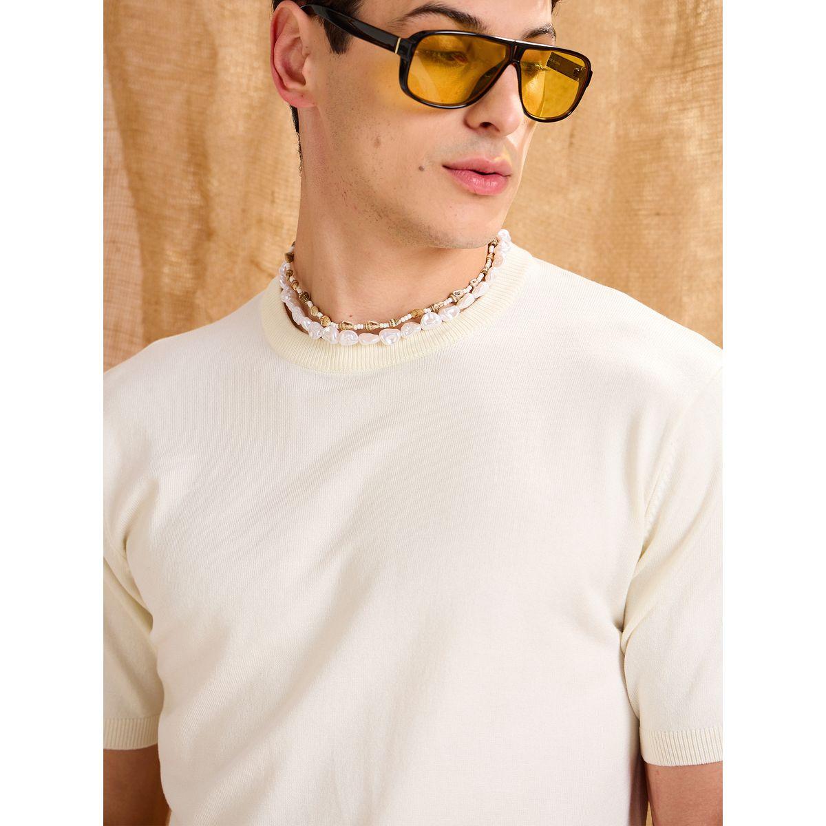 Mascln Sassafras Beige Premium Knit Short Sleeve T-Shirt-men-clothing-tshirtsandpolos-tshirts-image-2