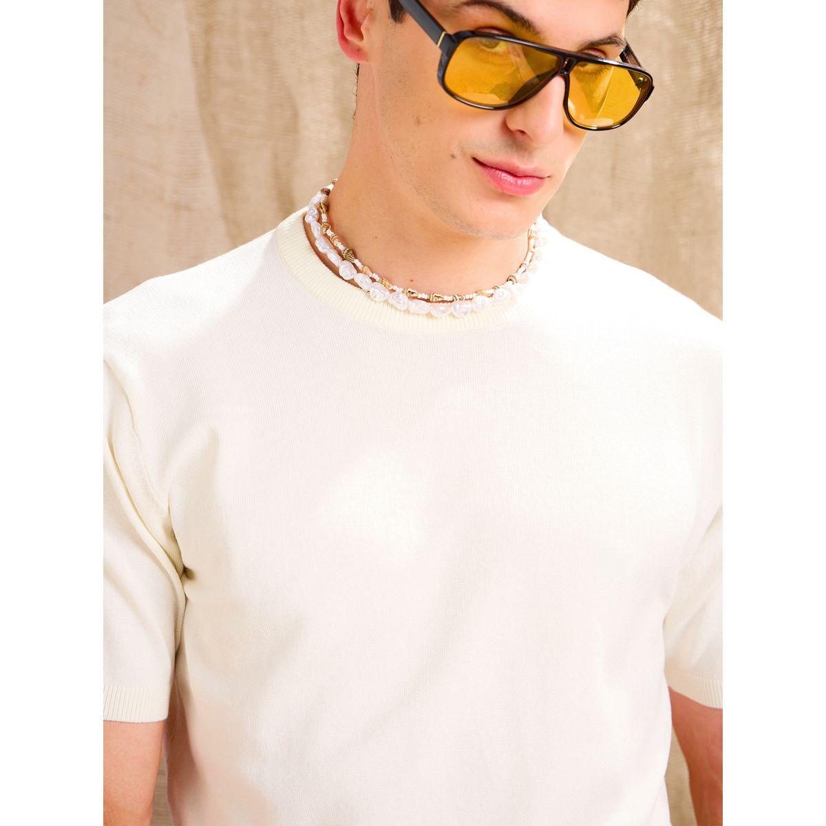 Mascln Sassafras Beige Premium Knit Short Sleeve T-Shirt-men-clothing-tshirtsandpolos-tshirts-image-4