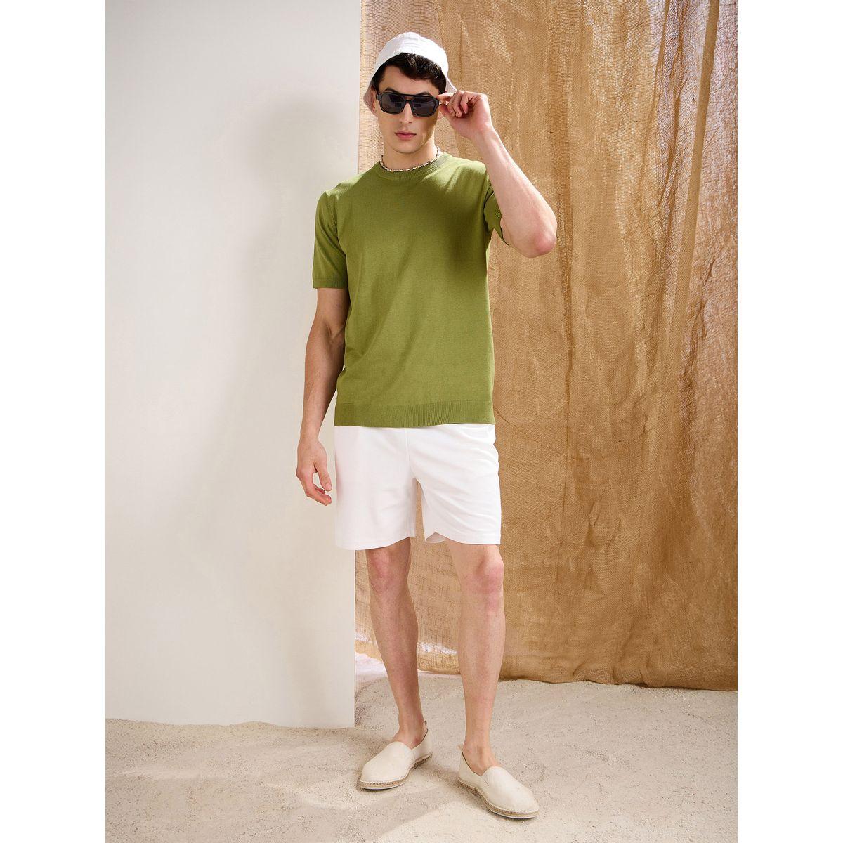 Mascln Sassafras Olive Premium Knit Round Neck T-Shirt-men-clothing-tshirtsandpolos-tshirts-image-7