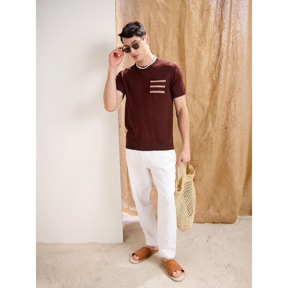 تيشيرت بتفاصيل محبوكة مع جيب-men-clothing-tshirtsandpolos-tshirts-image-2