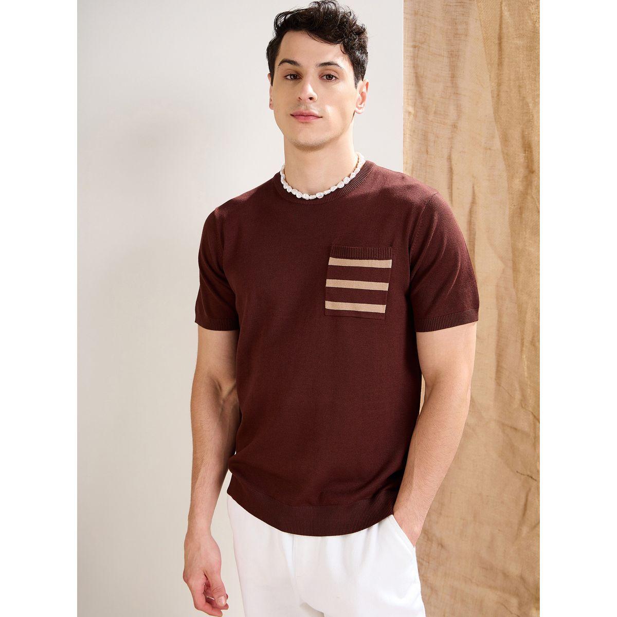 تيشيرت بتفاصيل محبوكة مع جيب-men-clothing-tshirtsandpolos-tshirts-image-6
