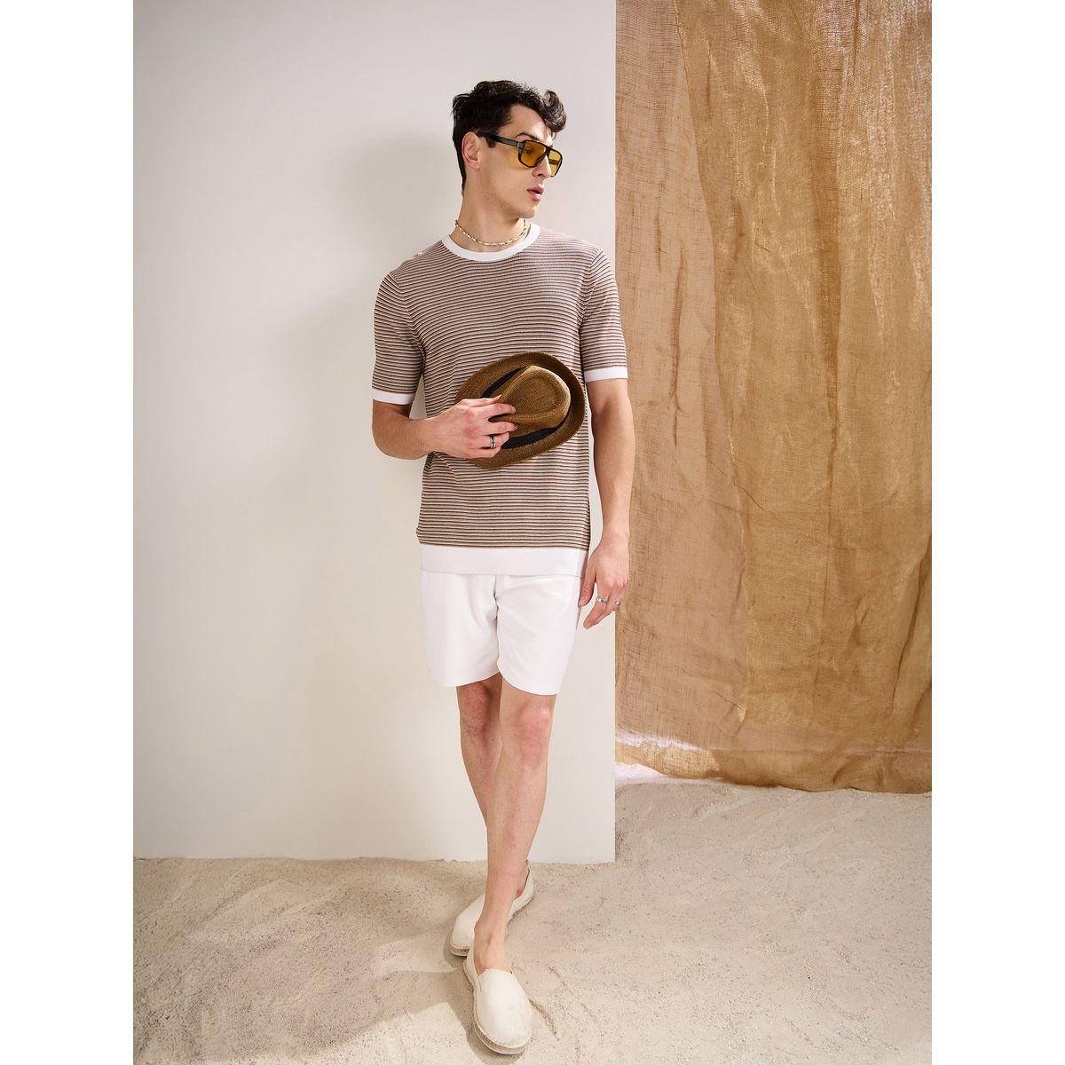 Mascln Sassafras Beige and Brown Stripes Premium Knit T-Shirt-men-clothing-tshirtsandpolos-tshirts-image-7