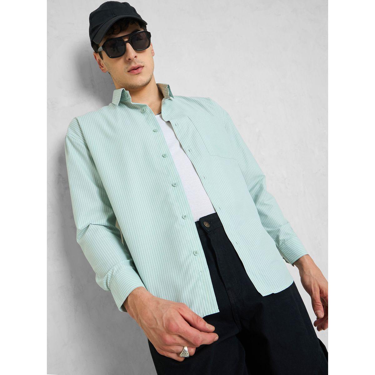 Mascln Sassafras Men Striped Long Sleeve Relaxed Fit Shirt-men-clothing-shirts-image-1