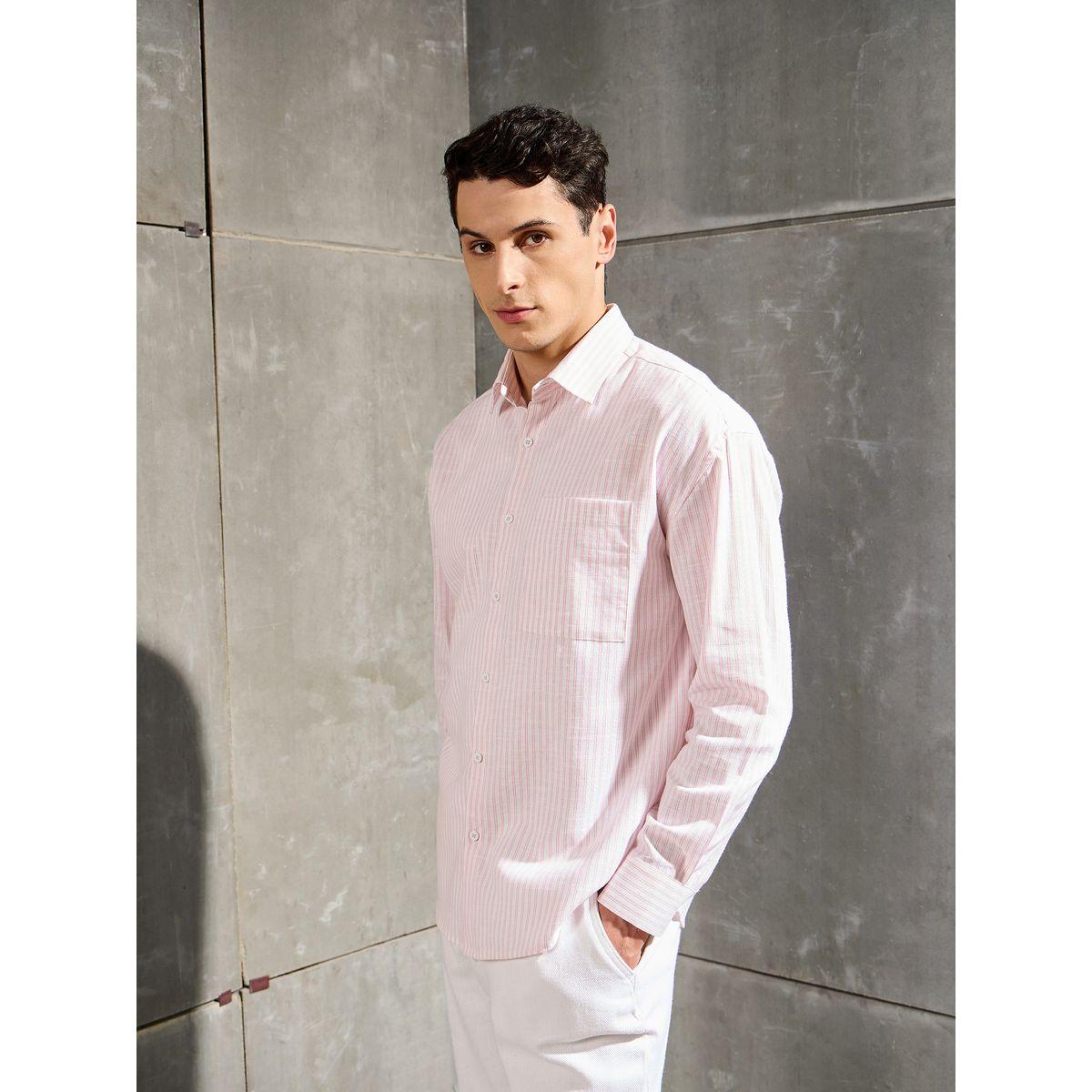Mascln Sassafras Men Striped Long Sleeve Relaxed Fit Shirt-men-clothing-shirts-image-3