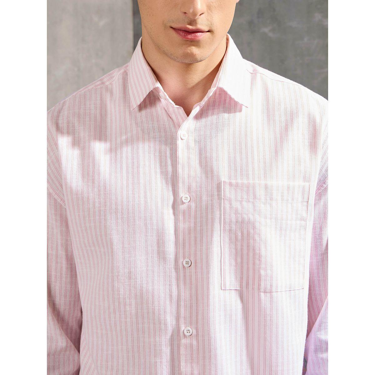 Mascln Sassafras Men Striped Long Sleeve Relaxed Fit Shirt-men-clothing-shirts-image-4