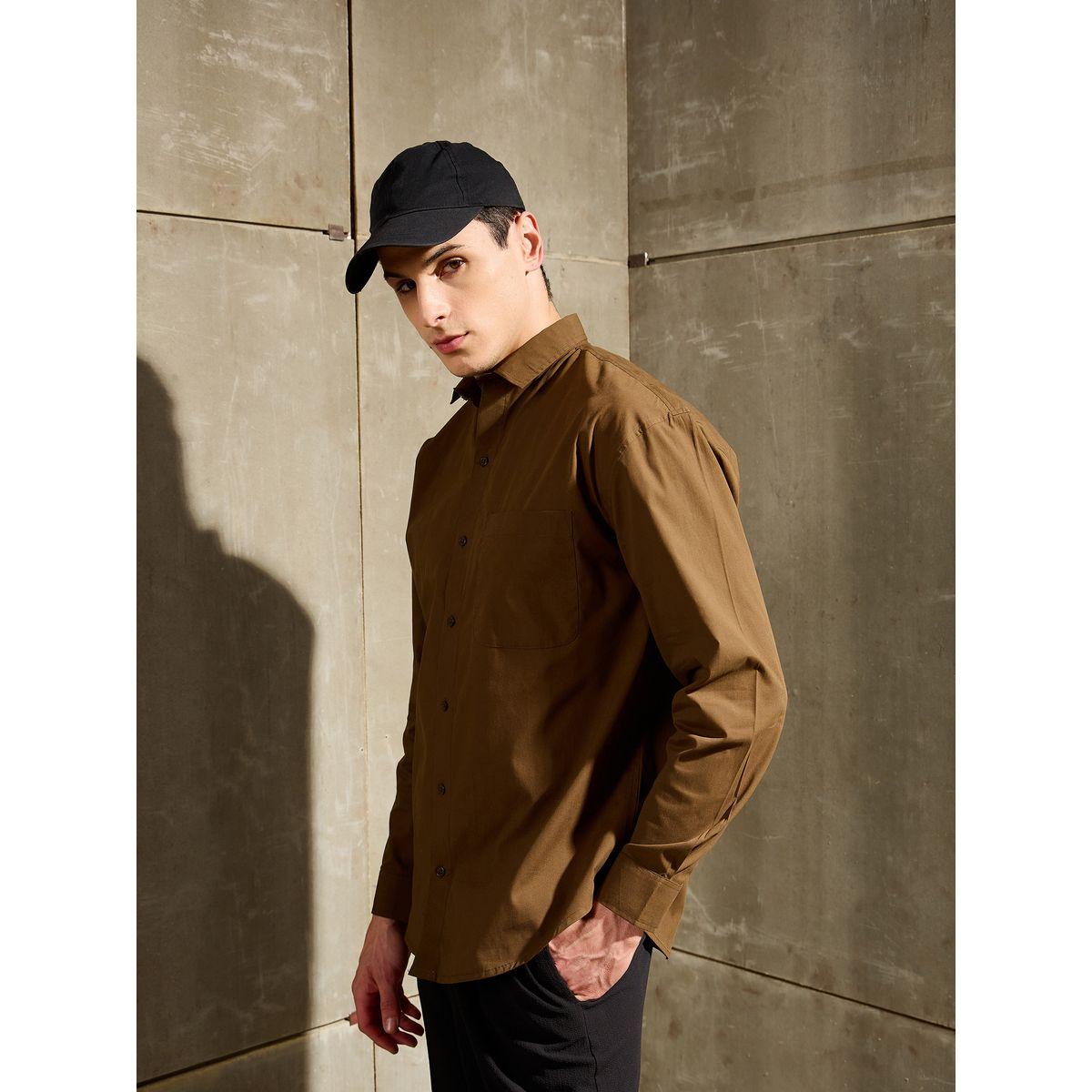قميص سادة بأكمام طويلة وقصة مريحة-men-clothing-shirts-image-3