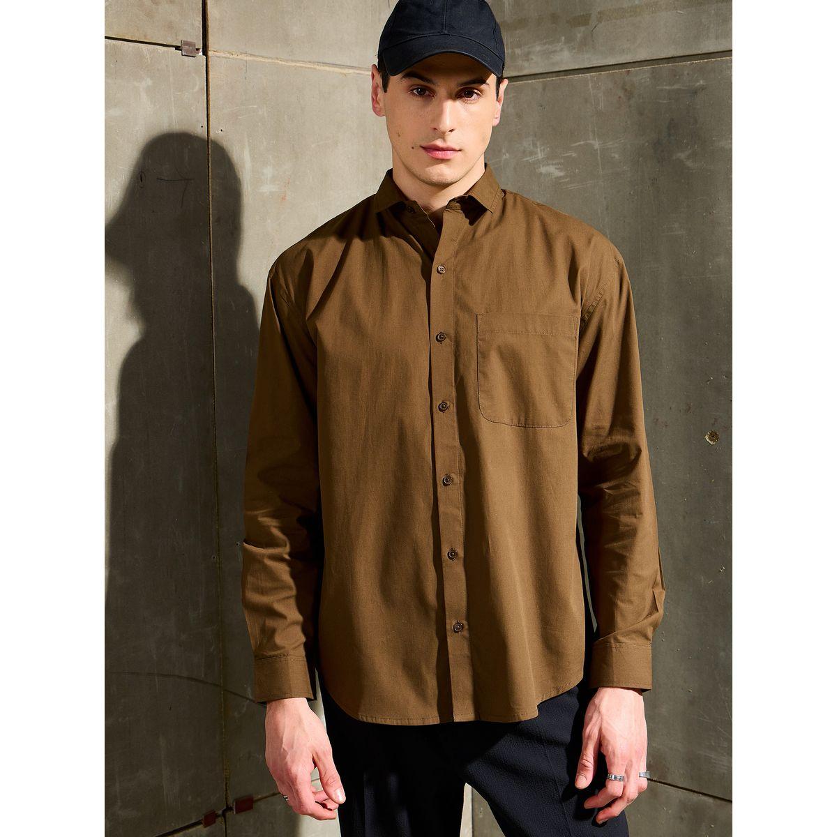 قميص سادة بأكمام طويلة وقصة مريحة-men-clothing-shirts-image-6