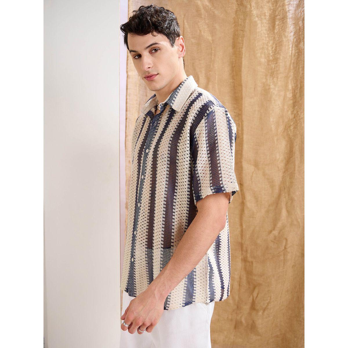 قميص كروشية مخطط بقصة مريحة-men-clothing-shirts-image-3