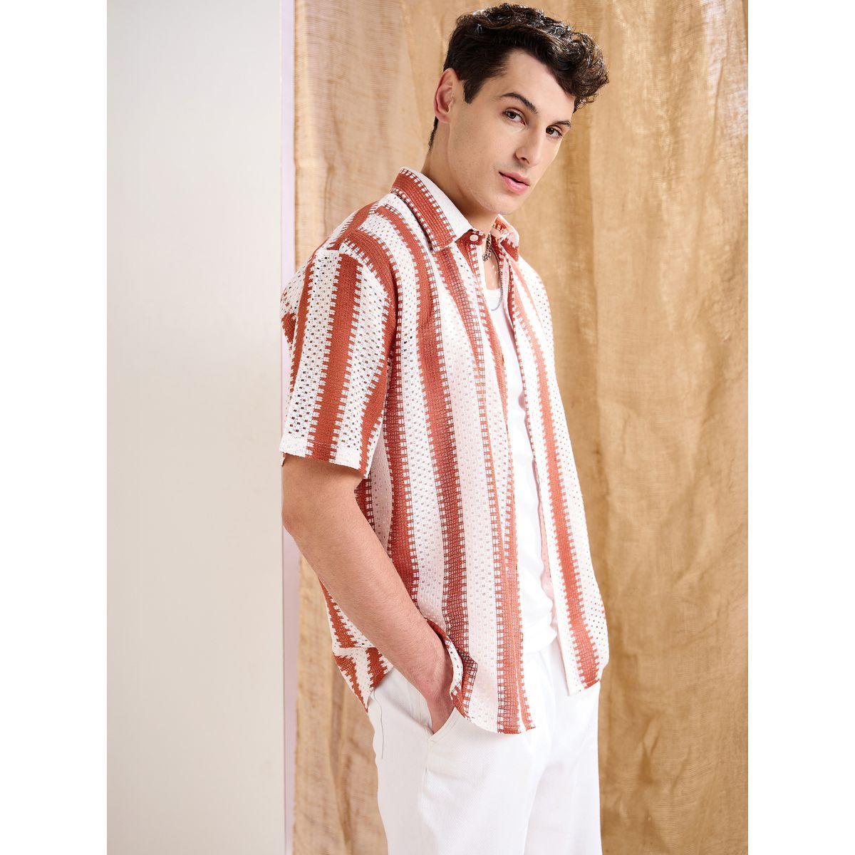 قميص كروشية مخطط بقصة مريحة-men-clothing-shirts-image-3