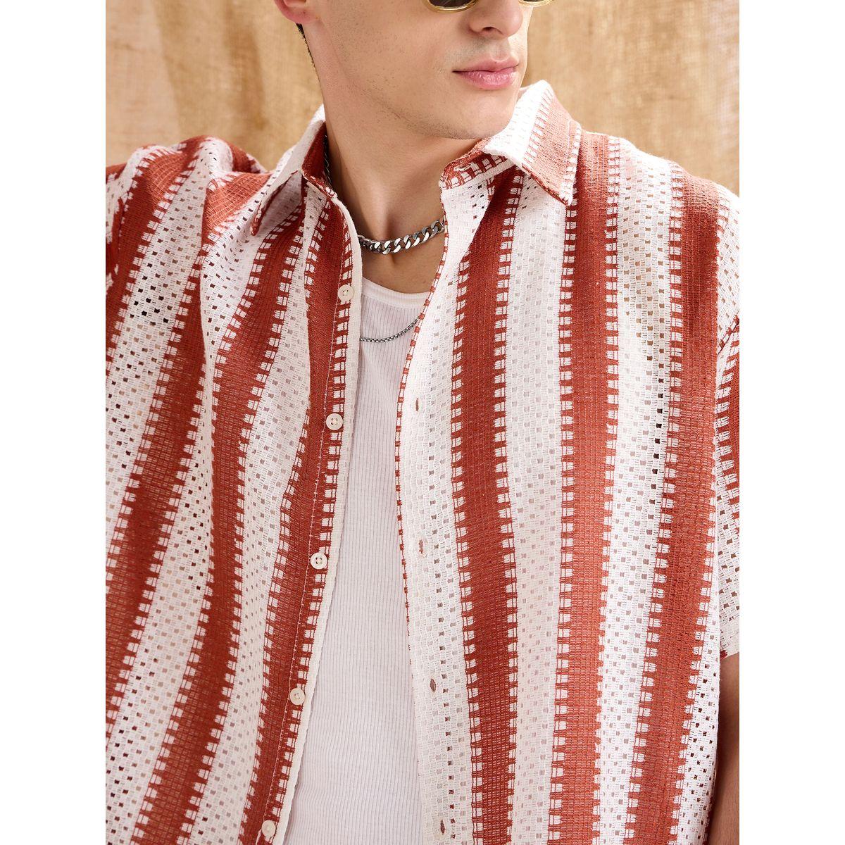 قميص كروشية مخطط بقصة مريحة-men-clothing-shirts-image-4