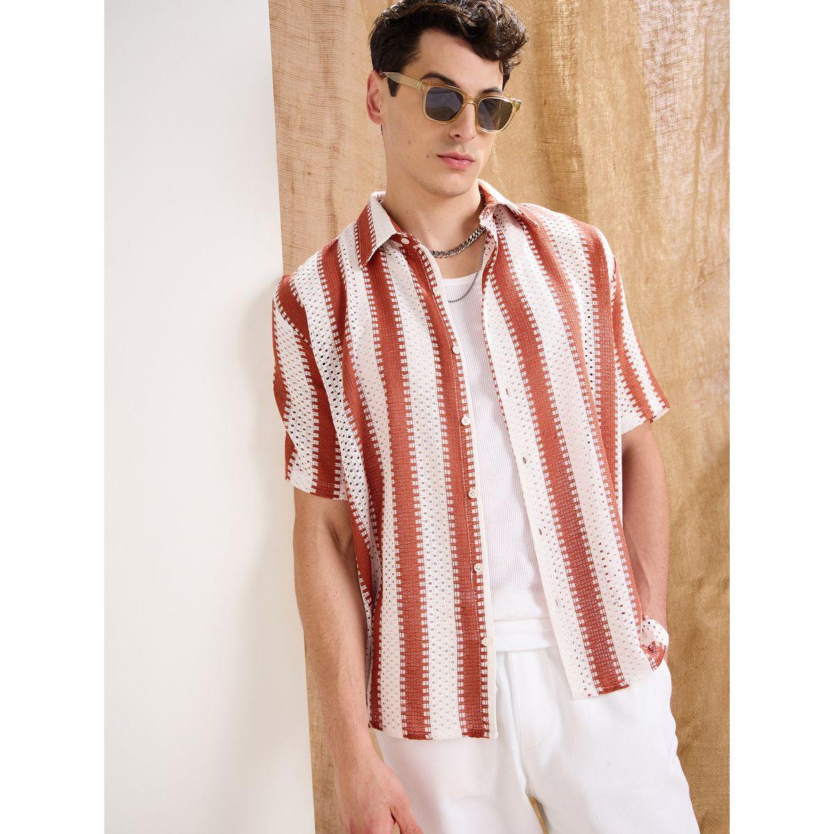 قميص كروشية مخطط بقصة مريحة-men-clothing-shirts-image-6