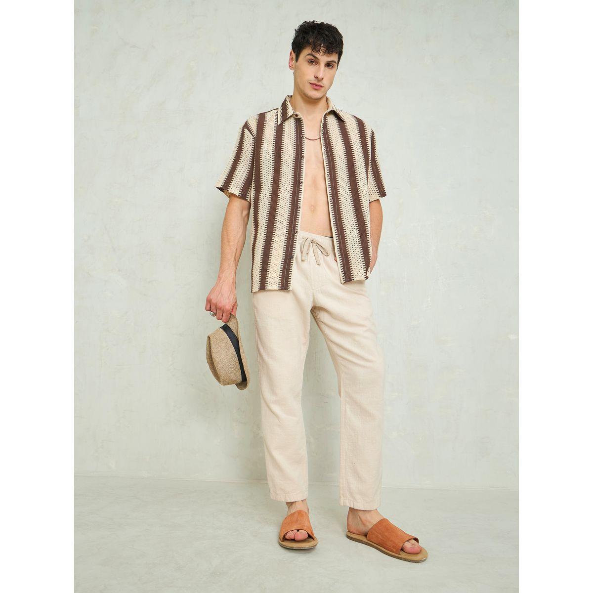 قميص كروشية مخطط بقصة مريحة-men-clothing-shirts-image-7