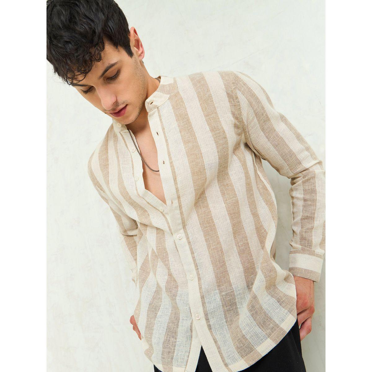قميص مخطط بقصة مريحة-men-clothing-shirts-image-1