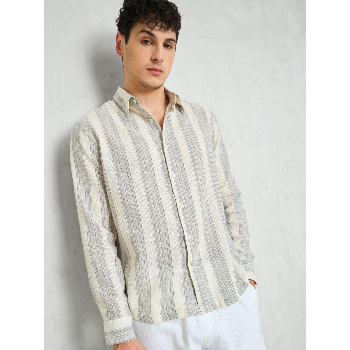 قميص مخطط بقصة مريحة-men-clothing-shirts-image-1