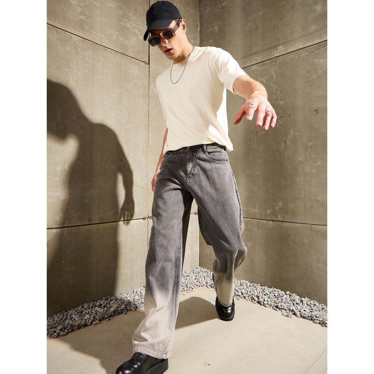 Mascln Sassafras Men Grey Mid Rise Ombre Wide Leg Jeans-men-clothing-bottoms-jeans-image-6