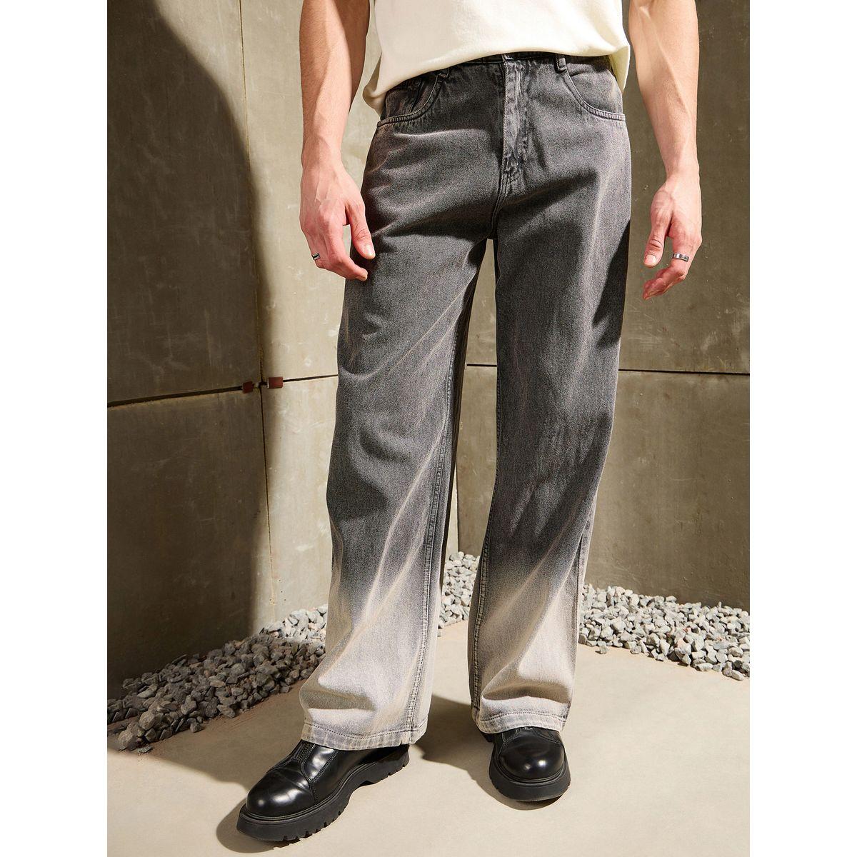 Mascln Sassafras Men Grey Mid Rise Ombre Wide Leg Jeans-men-clothing-bottoms-jeans-image-7
