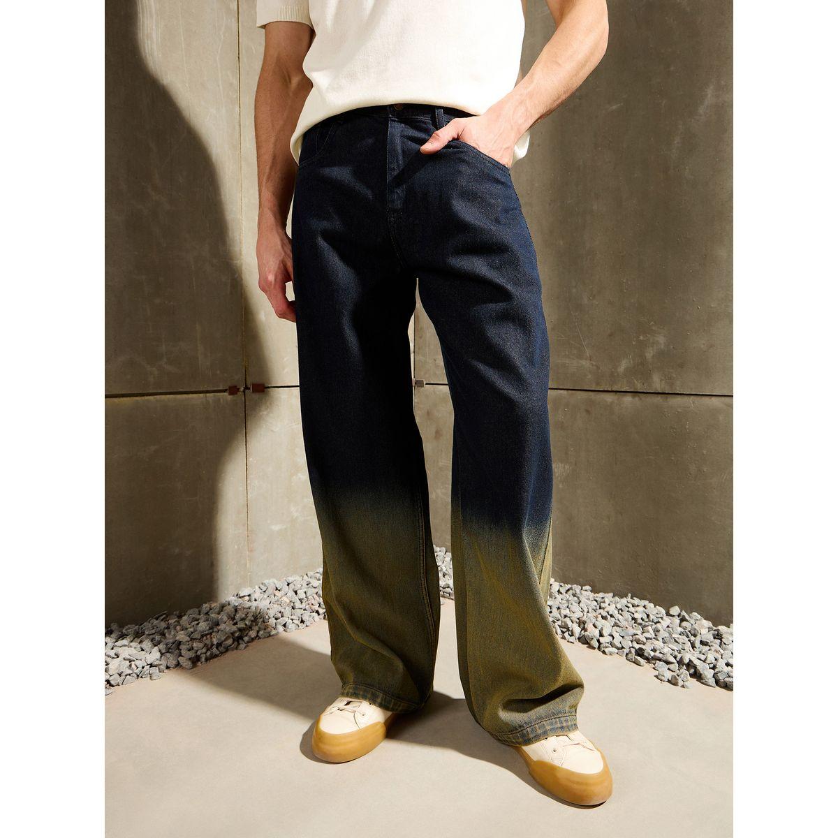 Mascln Sassafras Men Blue Mid Rise Ombre Wide Leg Jeans-men-clothing-bottoms-jeans-image-3
