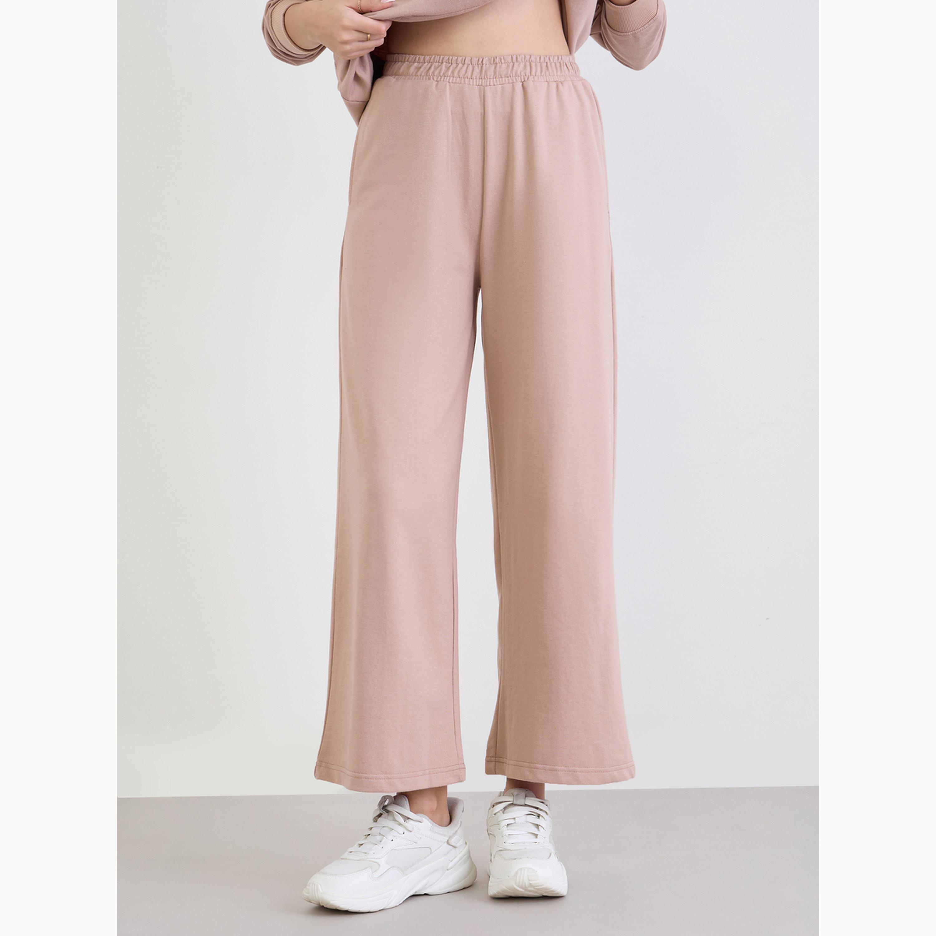Styli Beige Oversized Printed Hoodie and Joggers Co-Ords-women-clothing-coordsets-image-5