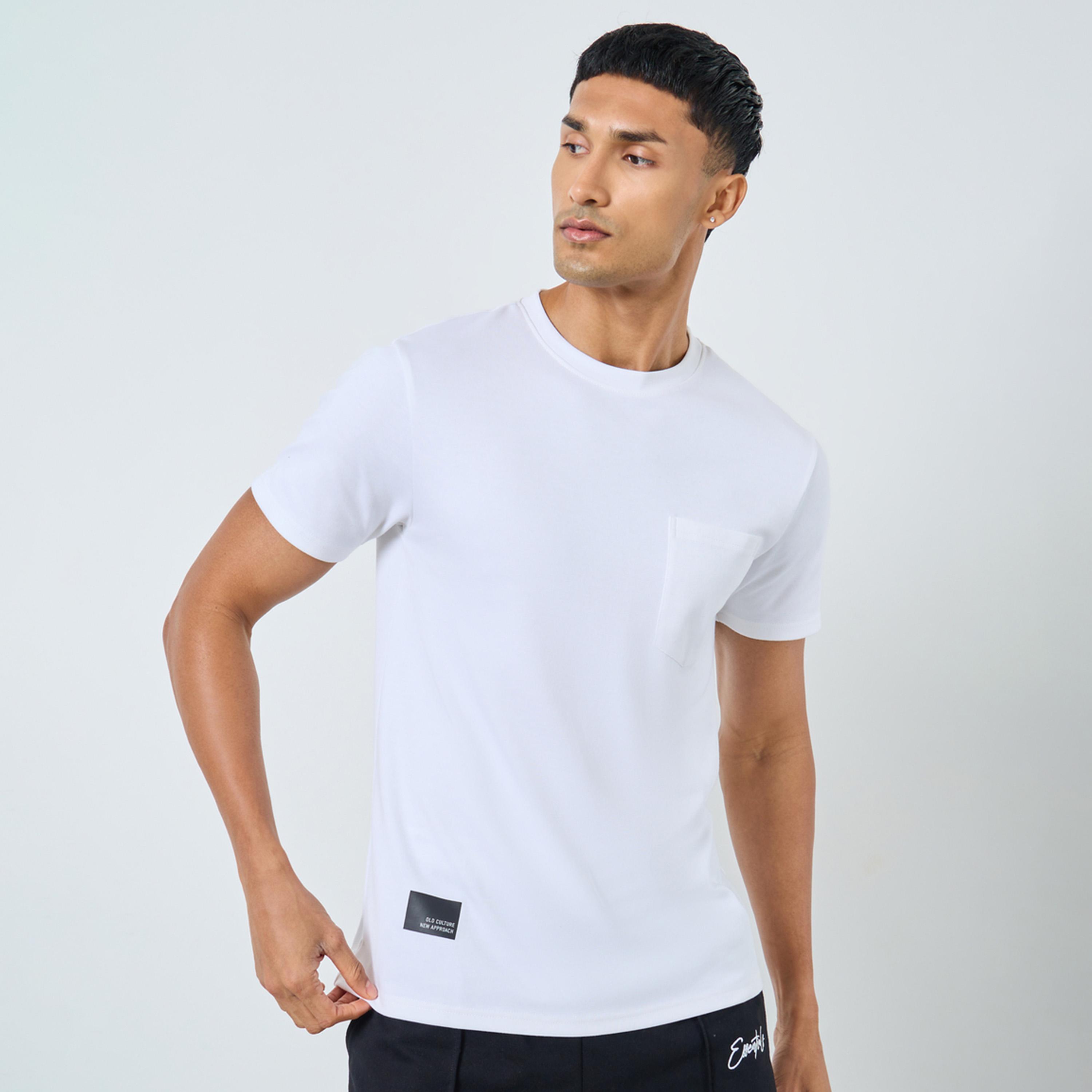 Styli Men Regular Fit Interlock T-Shirt with Badge Detail-men-clothing-tshirtsandpolos-tshirts-image-1