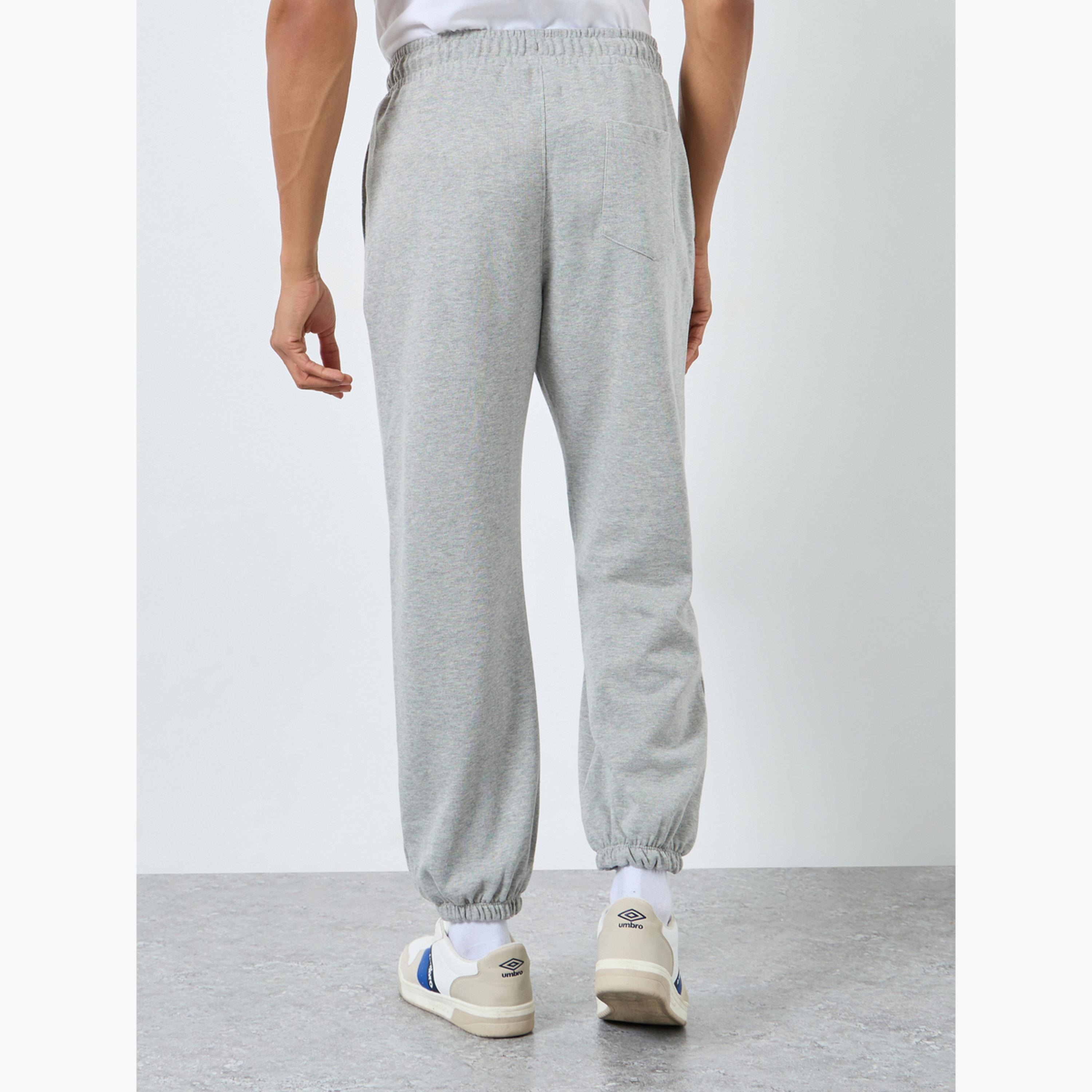 Styli Men Grey Oversized Joggers with Drawstring-men-clothing-bottoms-joggers-image-4