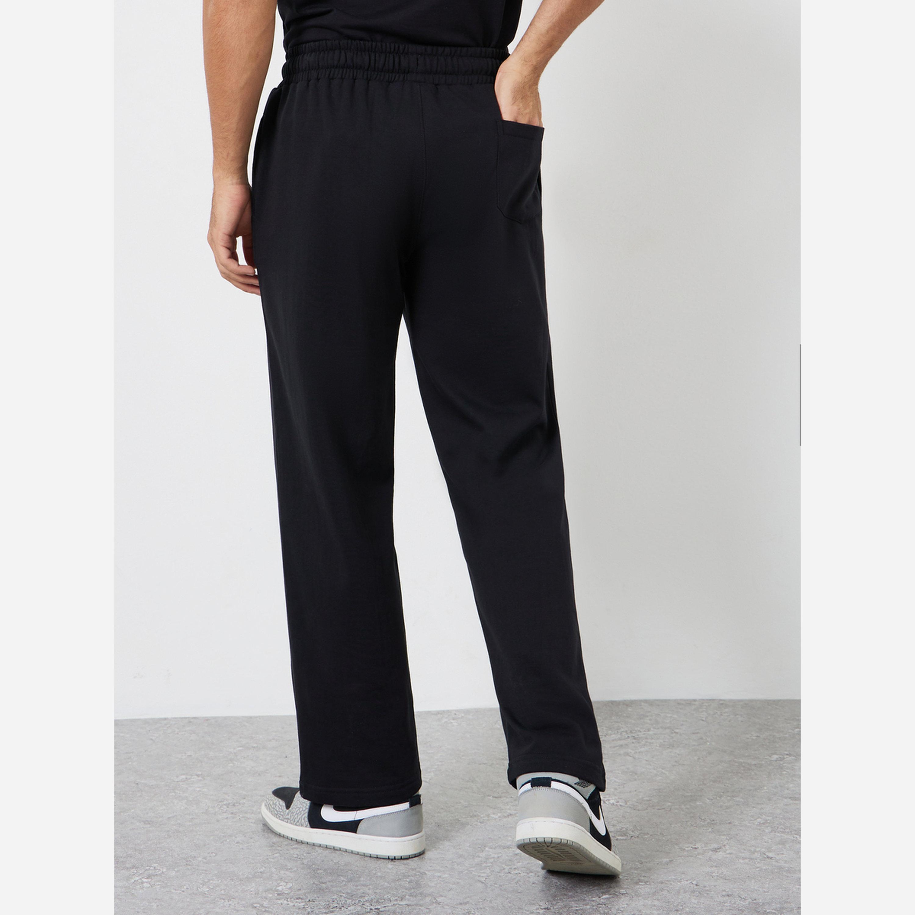 ستايلي - بنطال رياضي رجالي لون أسود-men-clothing-bottoms-joggers-image-3