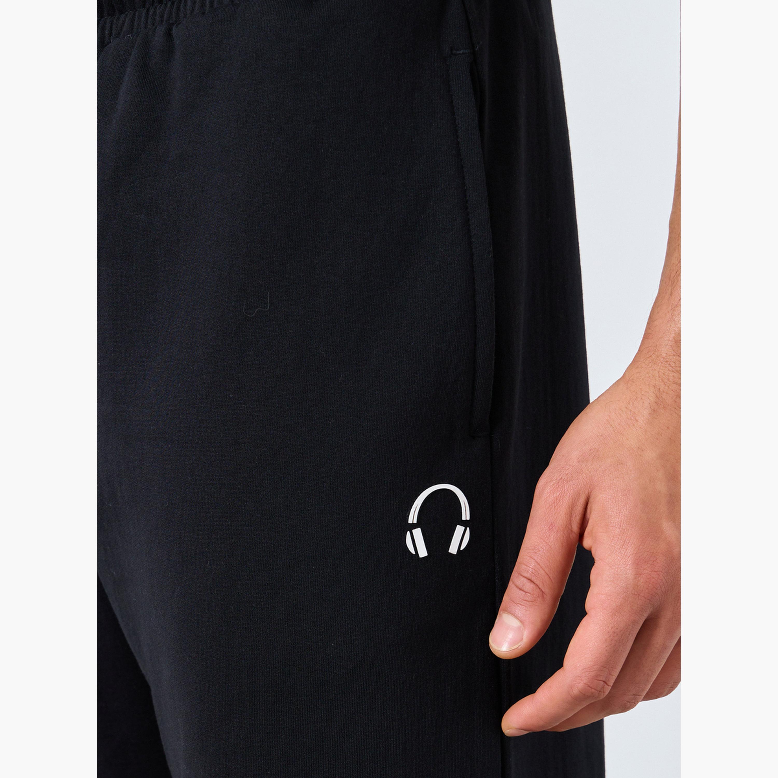 Styli Men Black Oversized Joggers with Drawstring-men-clothing-bottoms-joggers-image-3