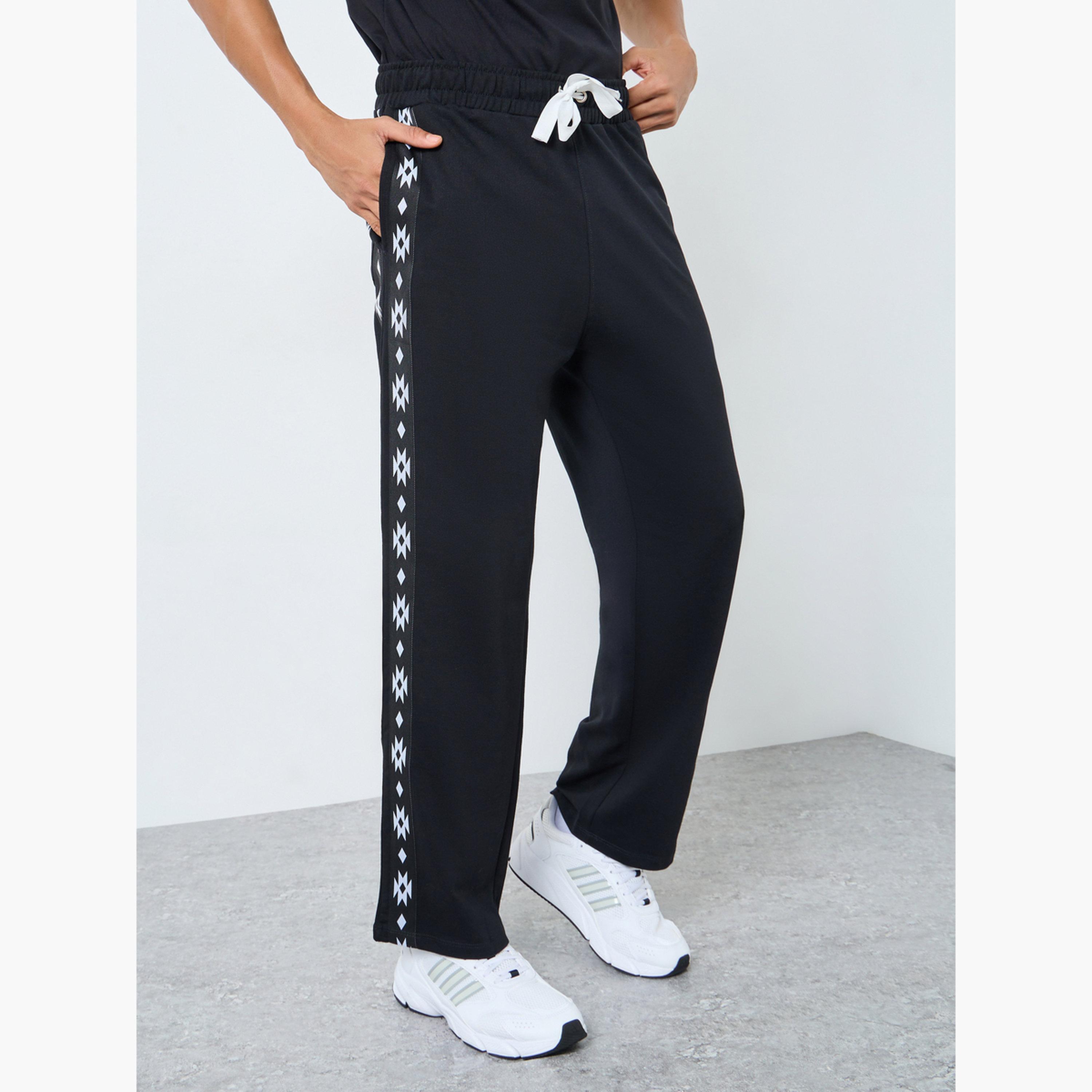 Styli Men Boho Tape Oversized Terry Jogger-men-clothing-bottoms-joggers-image-1