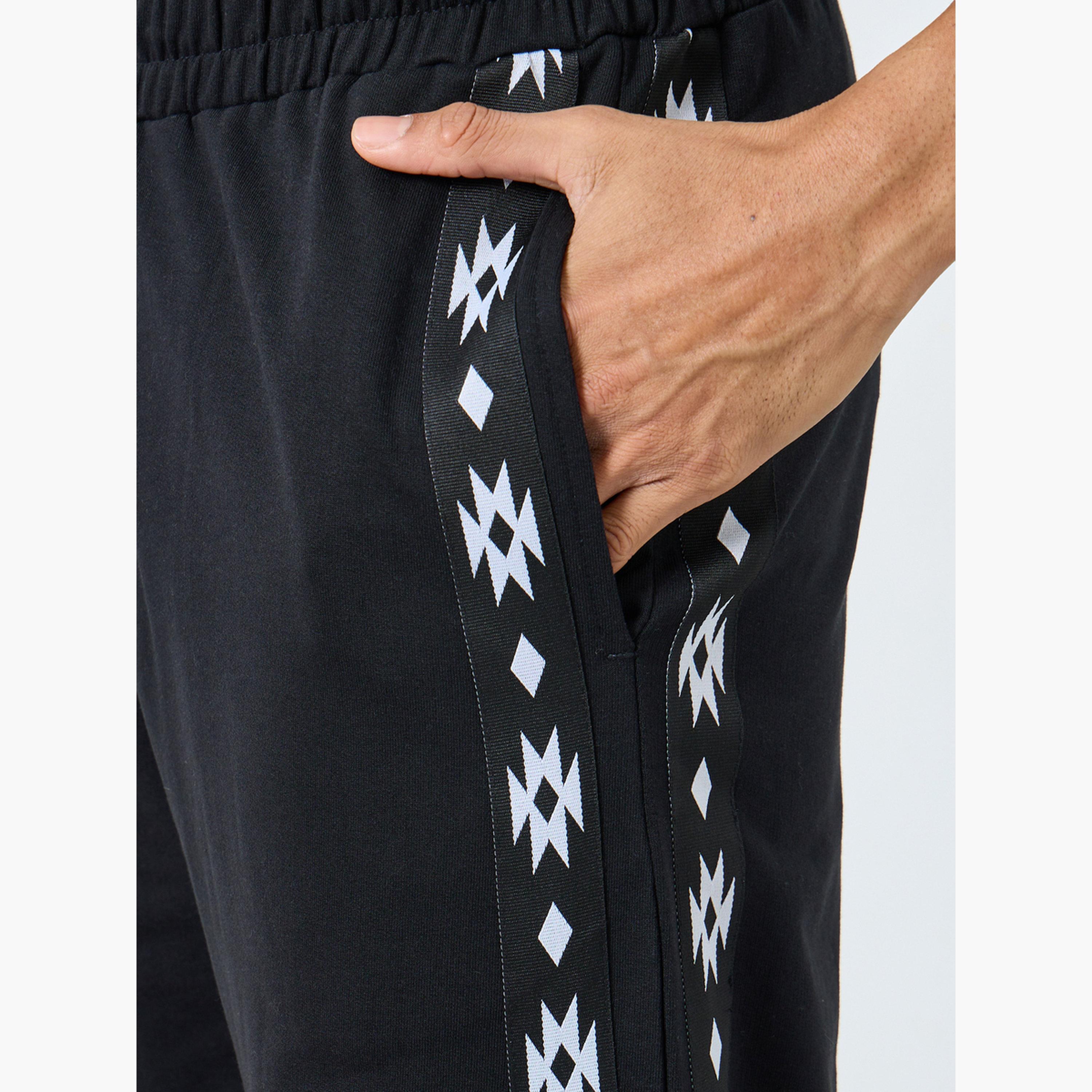 Styli Men Boho Tape Oversized Terry Jogger-men-clothing-bottoms-joggers-image-3