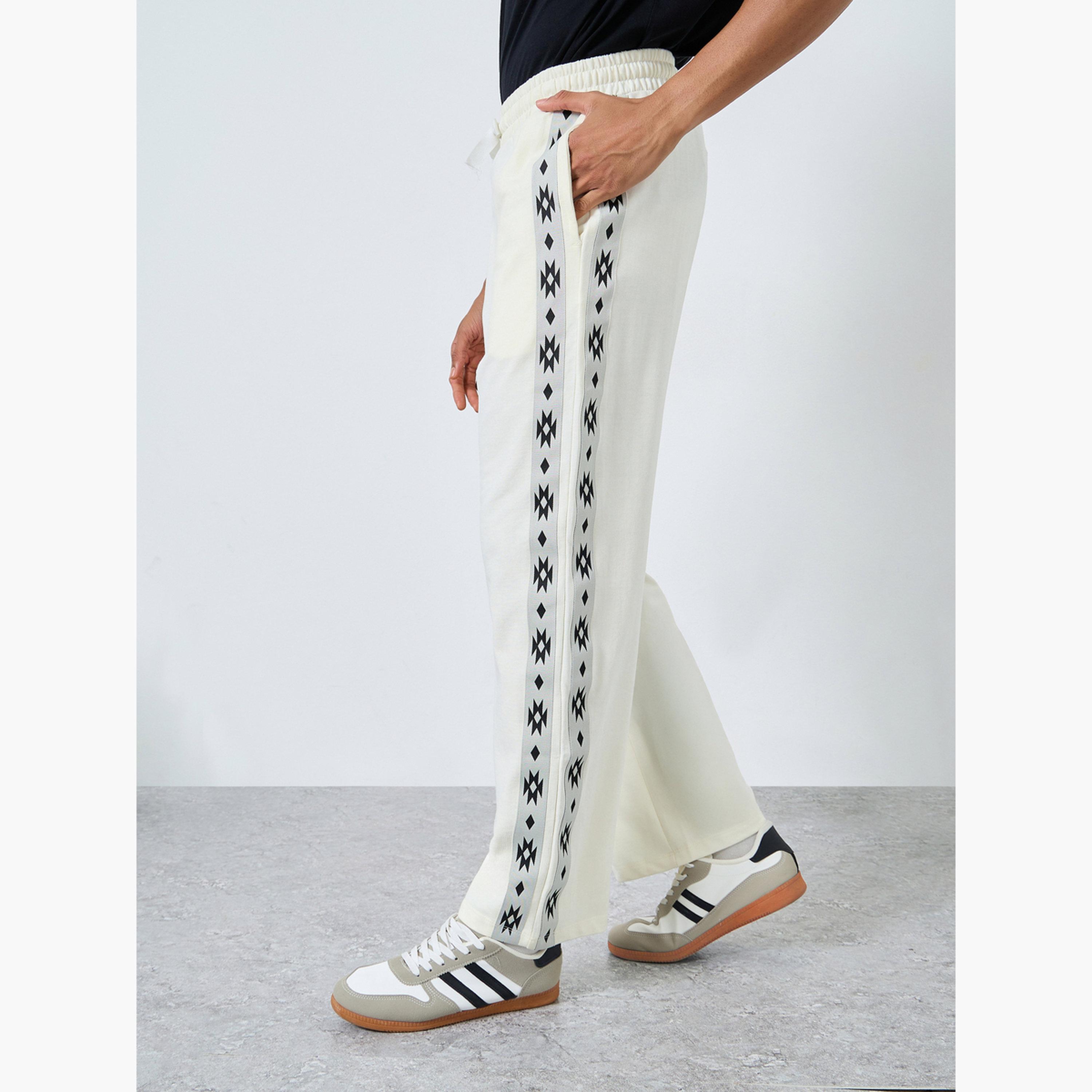 Styli Men Boho Tape Oversized Terry Joggers-men-clothing-bottoms-joggers-image-1
