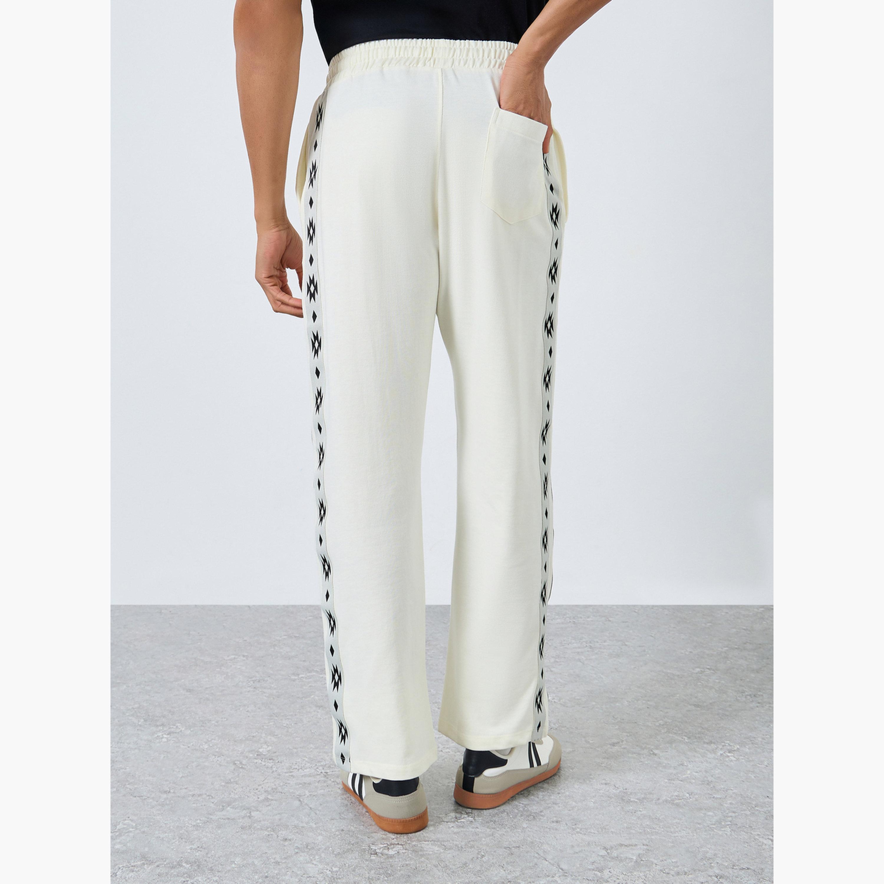 Styli Men Boho Tape Oversized Terry Joggers-men-clothing-bottoms-joggers-image-4
