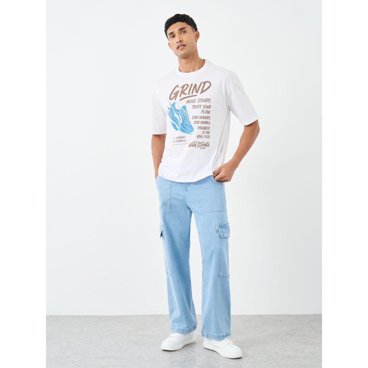 Styli Men White Oversized Graphic Print Jersey T-Shirt-men-clothing-tshirtsandpolos-tshirts-image-2