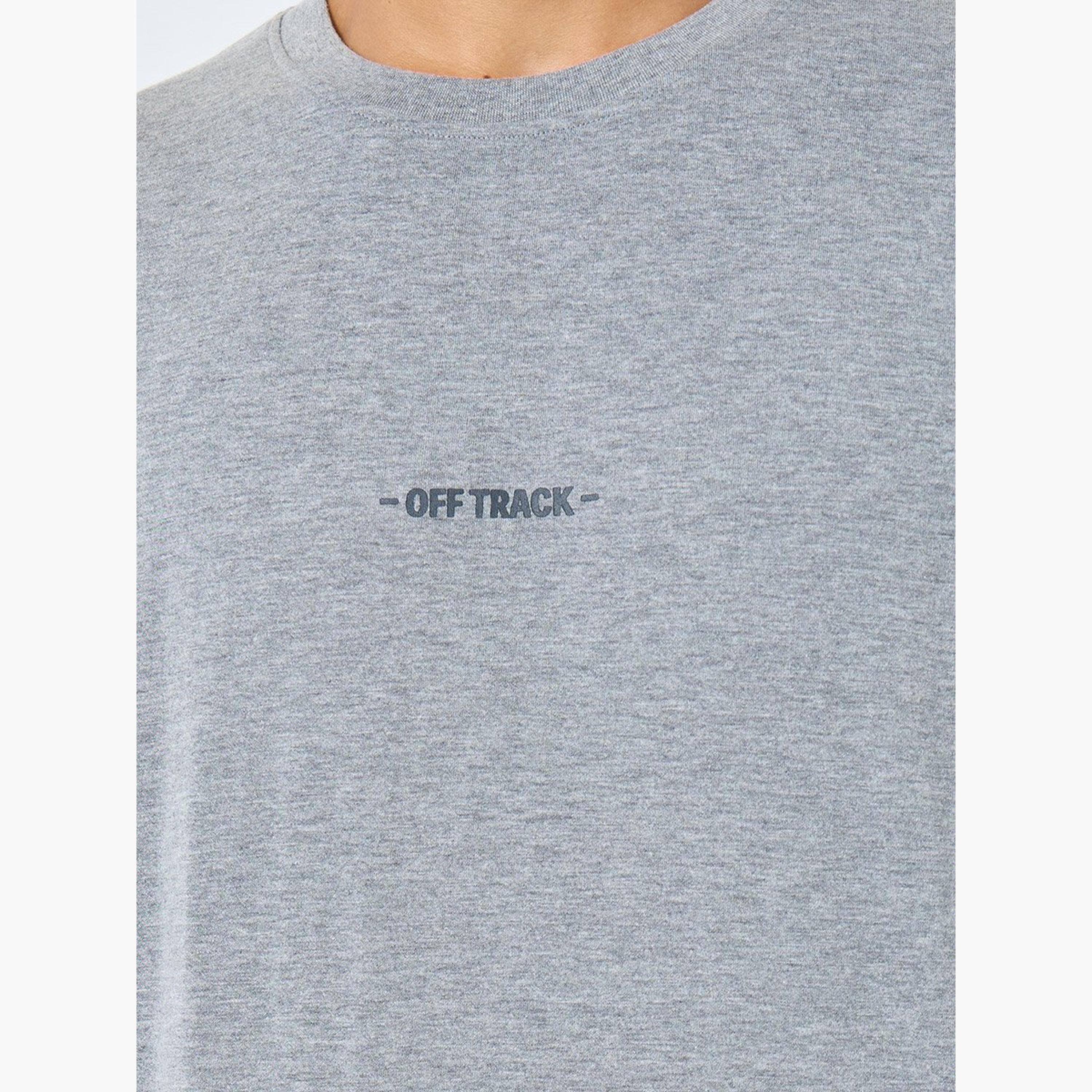 Styli Men Grey Oversized Slogan Print Jersey T-Shirt-men-clothing-tshirtsandpolos-tshirts-image-4