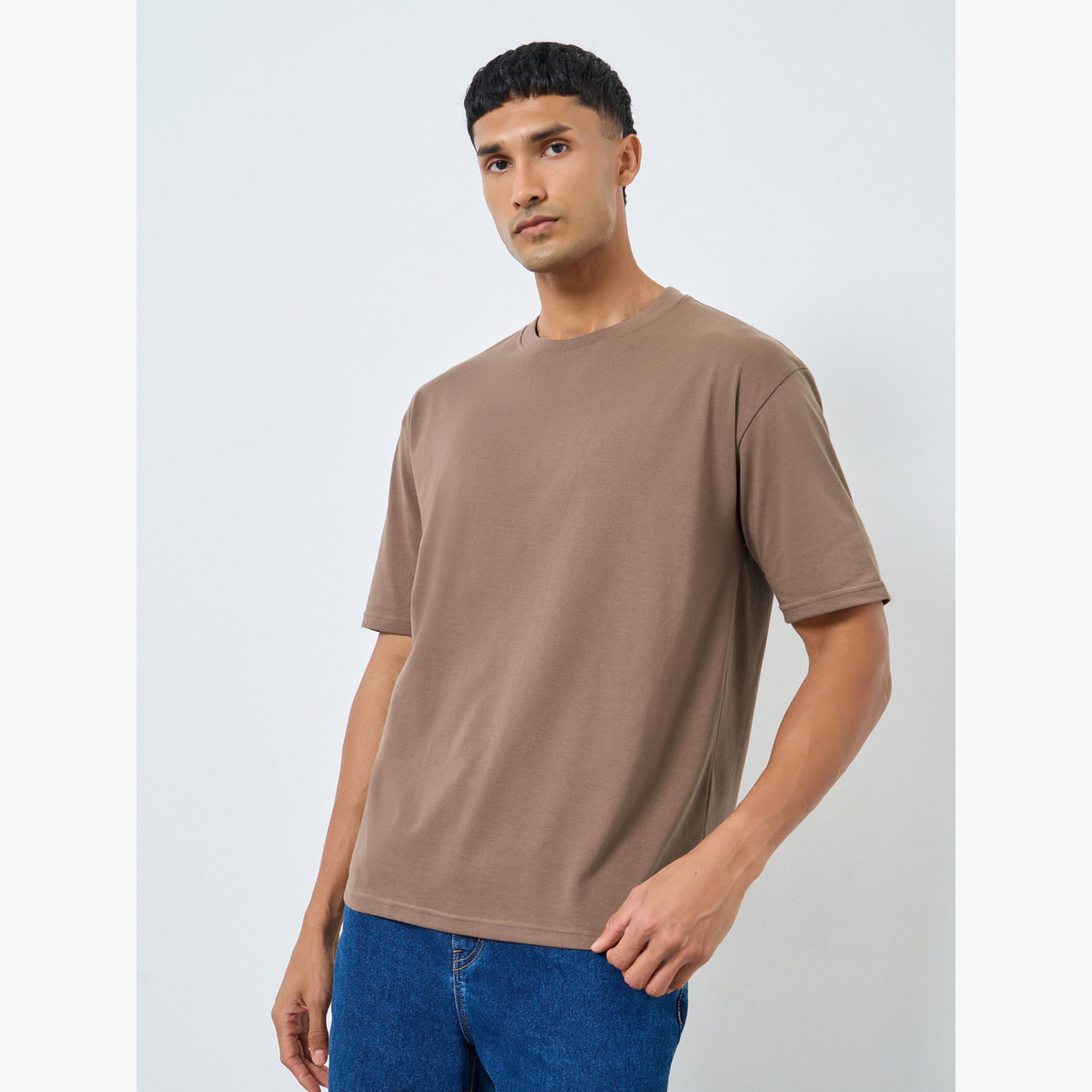 Styli Men Graphic Print Crew Neck Oversized T-Shirt-men-clothing-tshirtsandpolos-tshirts-image-1