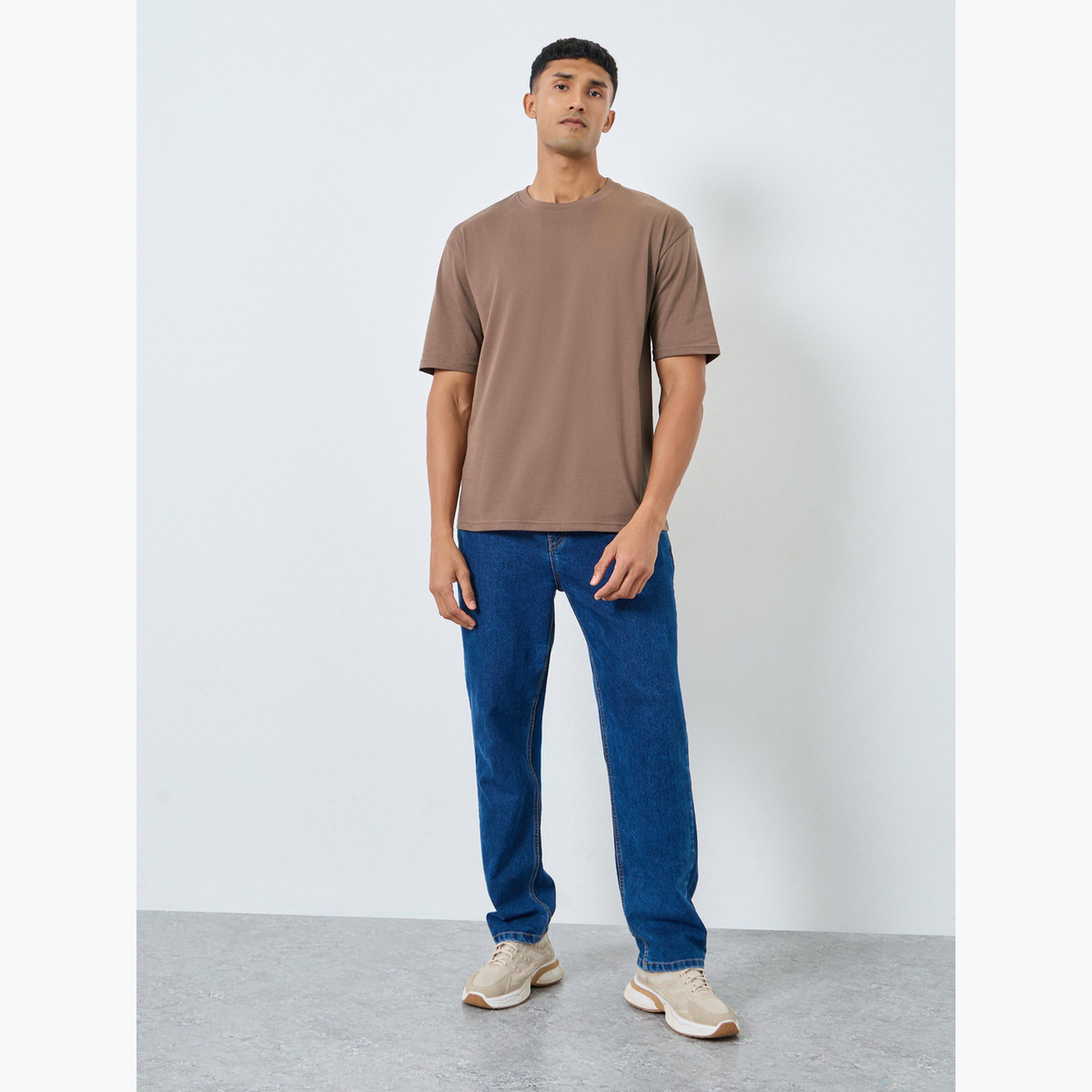 Styli Men Graphic Print Crew Neck Oversized T-Shirt-men-clothing-tshirtsandpolos-tshirts-image-2