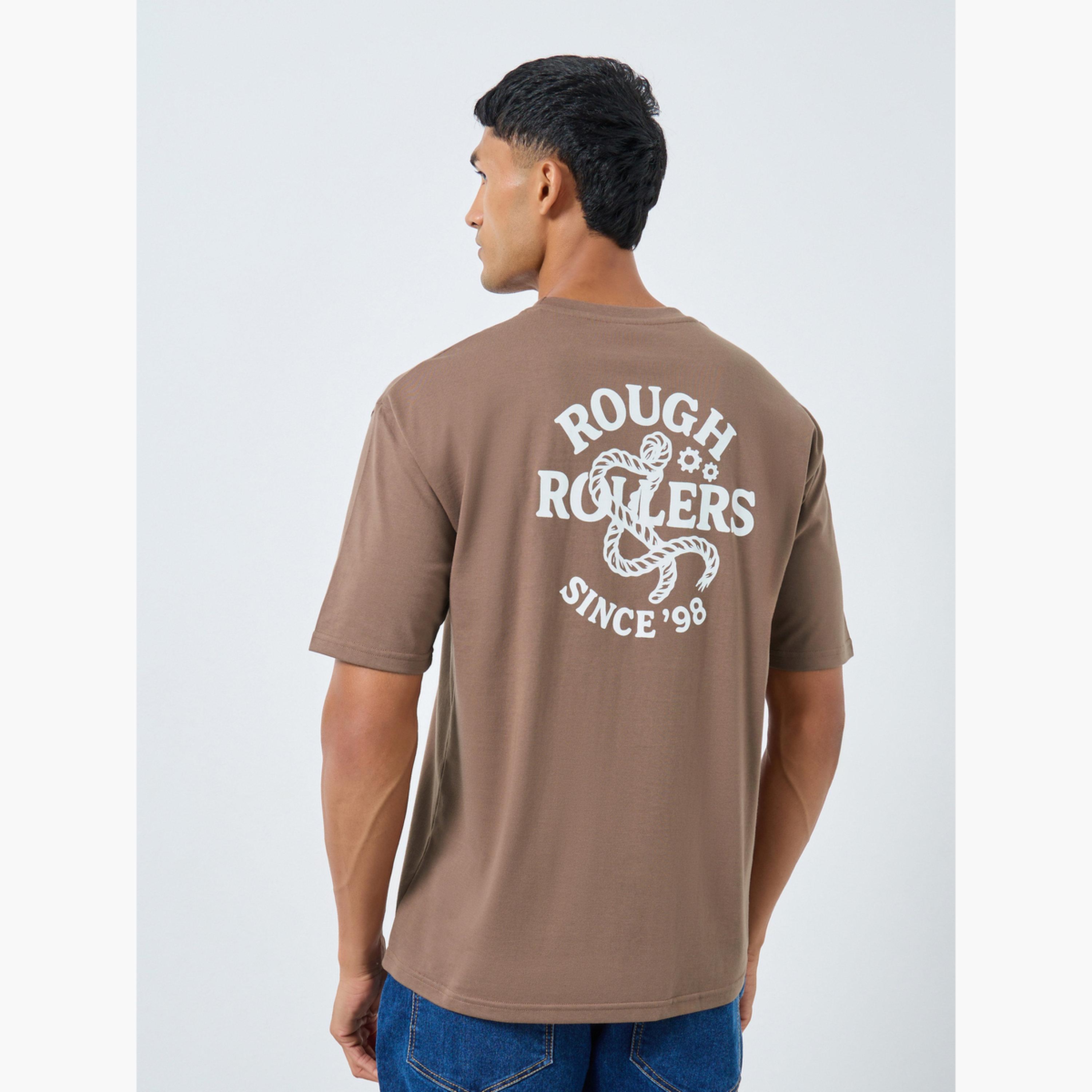 ستايلي - تي شيرت تصميم واسع برقبة دائرية وطبعة جرافيكية للرجال-men-clothing-tshirtsandpolos-tshirts-image-5
