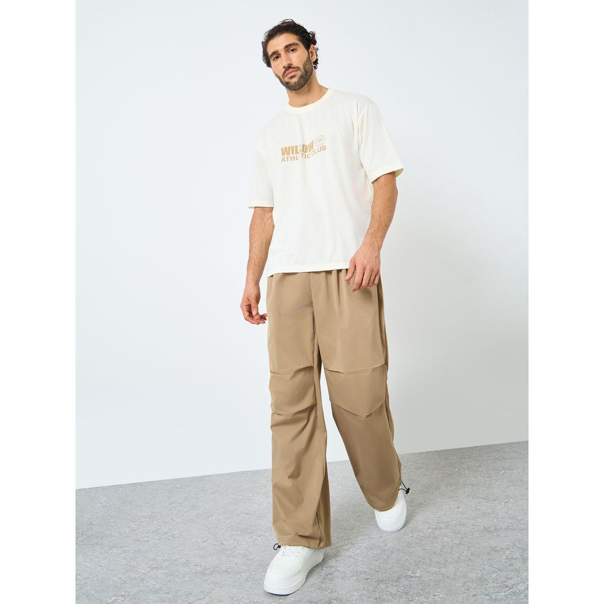 Styli Men Cream Graphic Print Oversized T-Shirt-men-clothing-tshirtsandpolos-tshirts-image-2