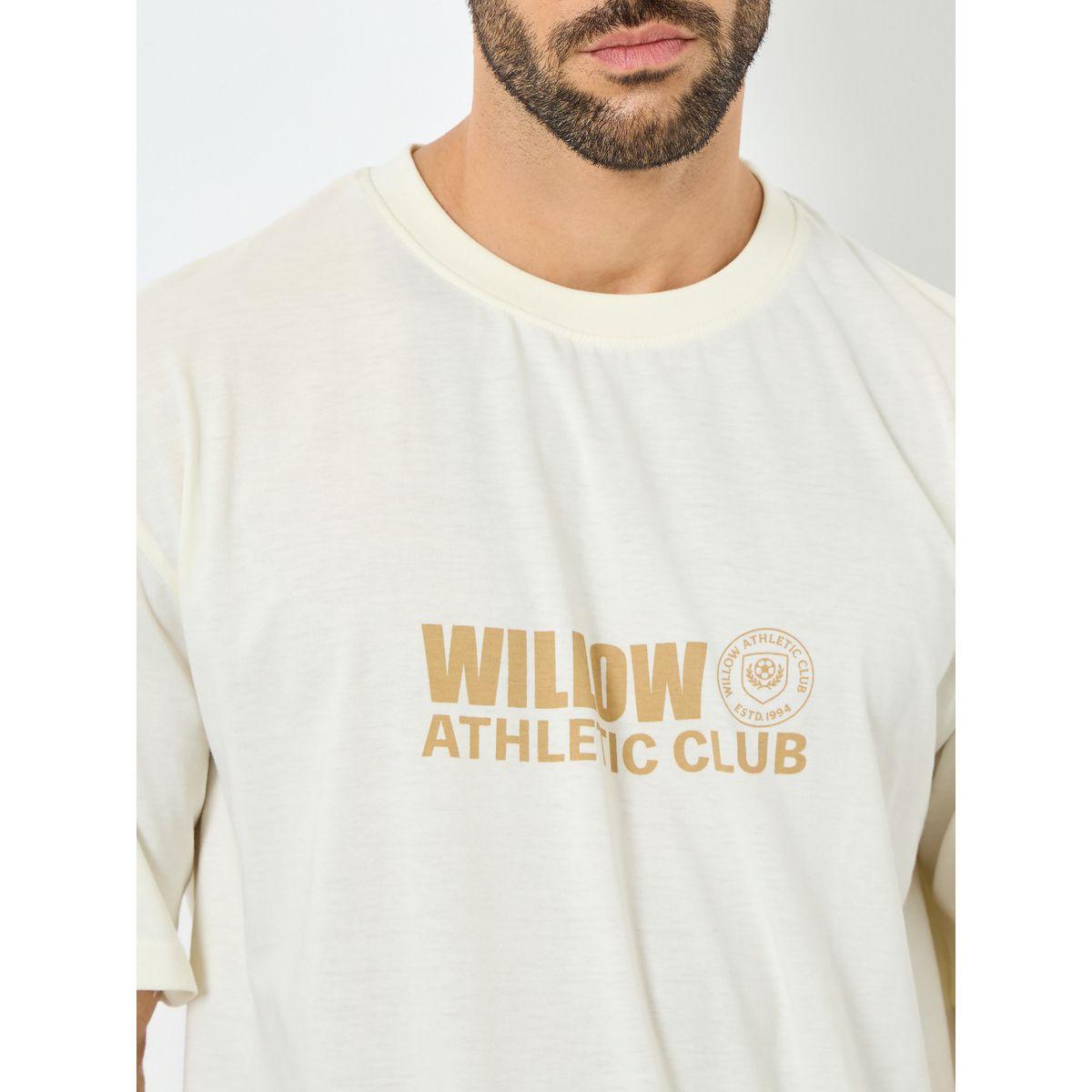 Styli Men Cream Graphic Print Oversized T-Shirt-men-clothing-tshirtsandpolos-tshirts-image-3