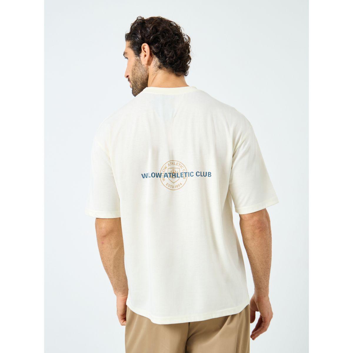 Styli Men Cream Graphic Print Oversized T-Shirt-men-clothing-tshirtsandpolos-tshirts-image-4