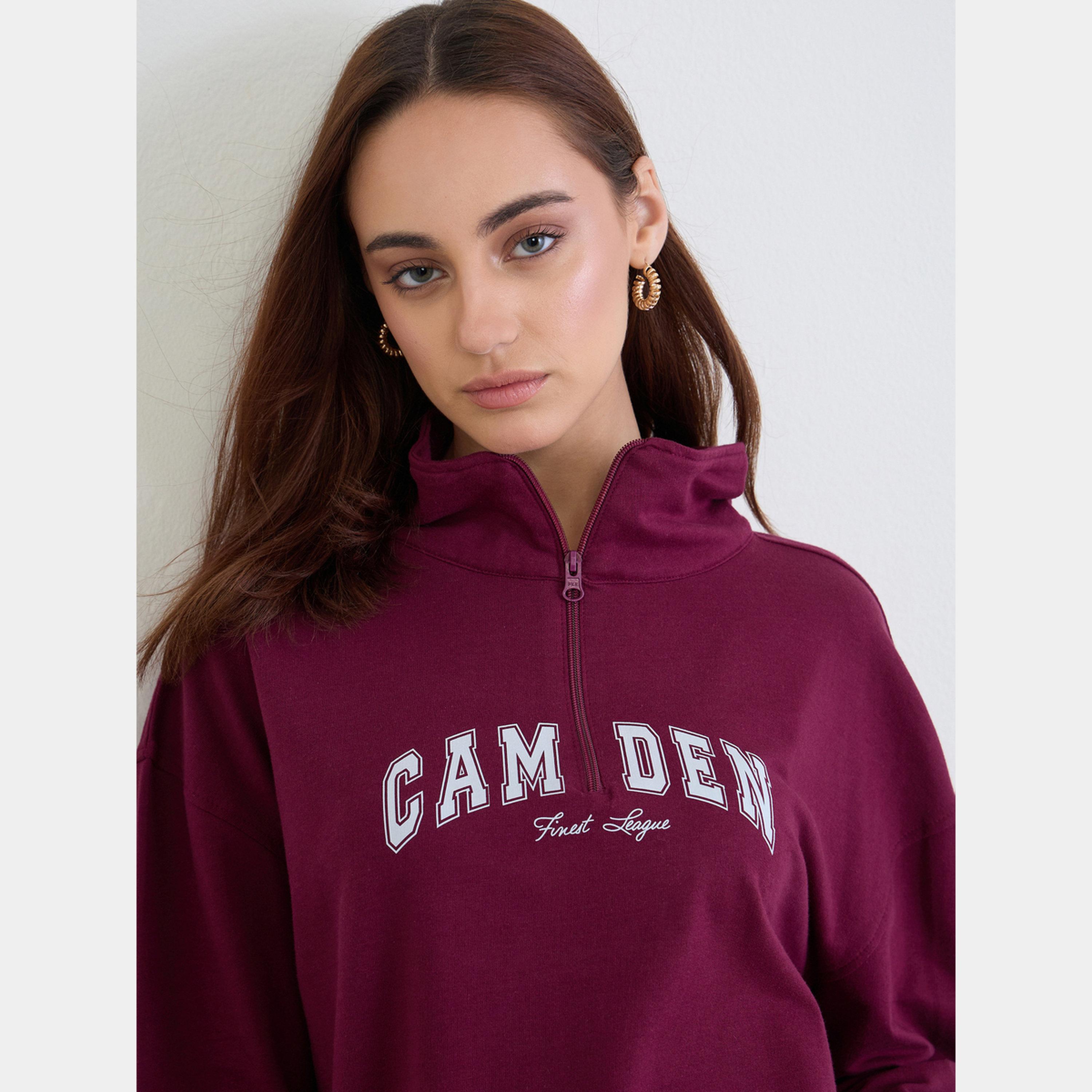 ستايلي - سويت شيرت طويل مقاس واسع مع ليقنز/ فيزون-women-clothing-coordsets-image-2