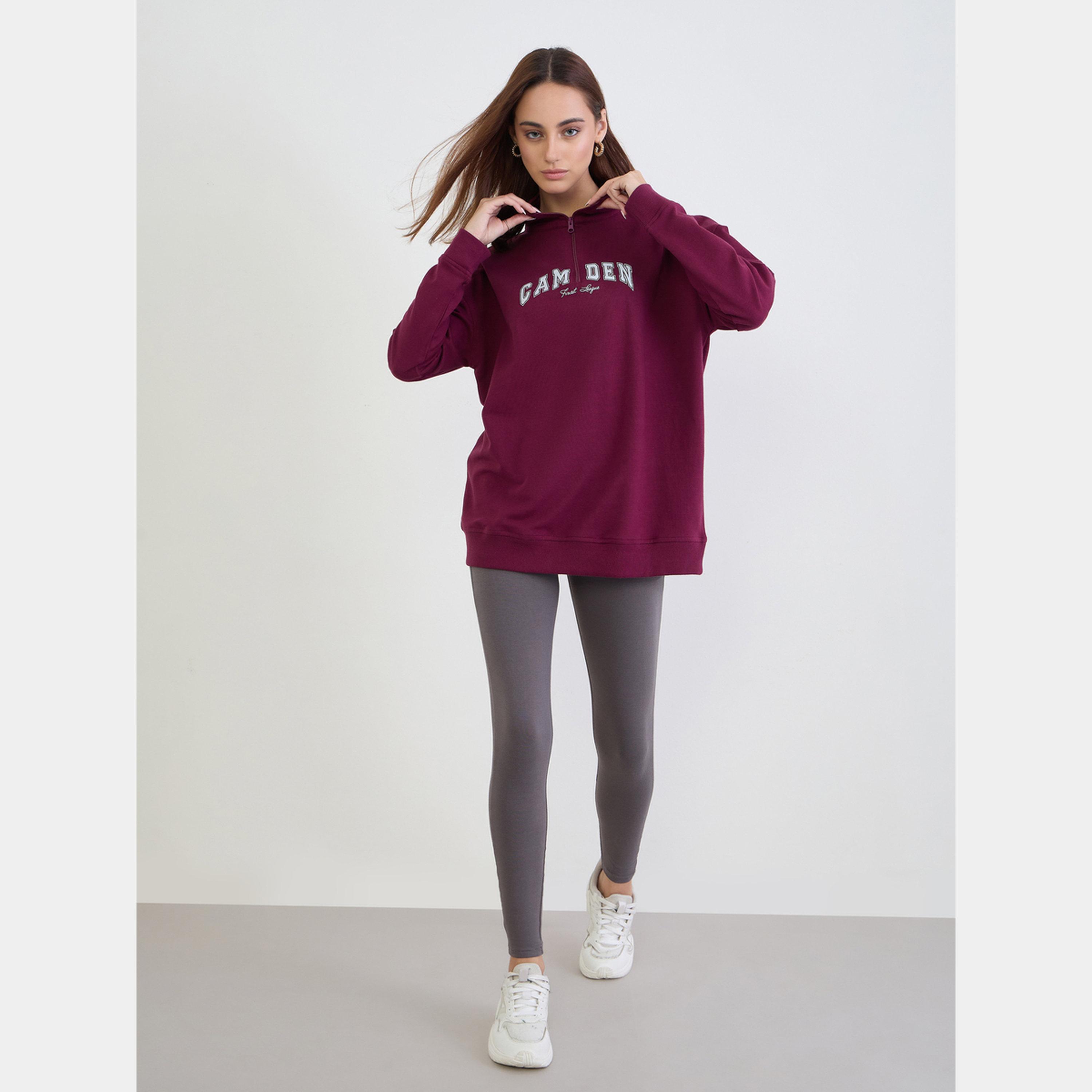 Styli Oversized Longline Sweatshirt and Leggings Co-Ords-women-clothing-coordsets-image-5