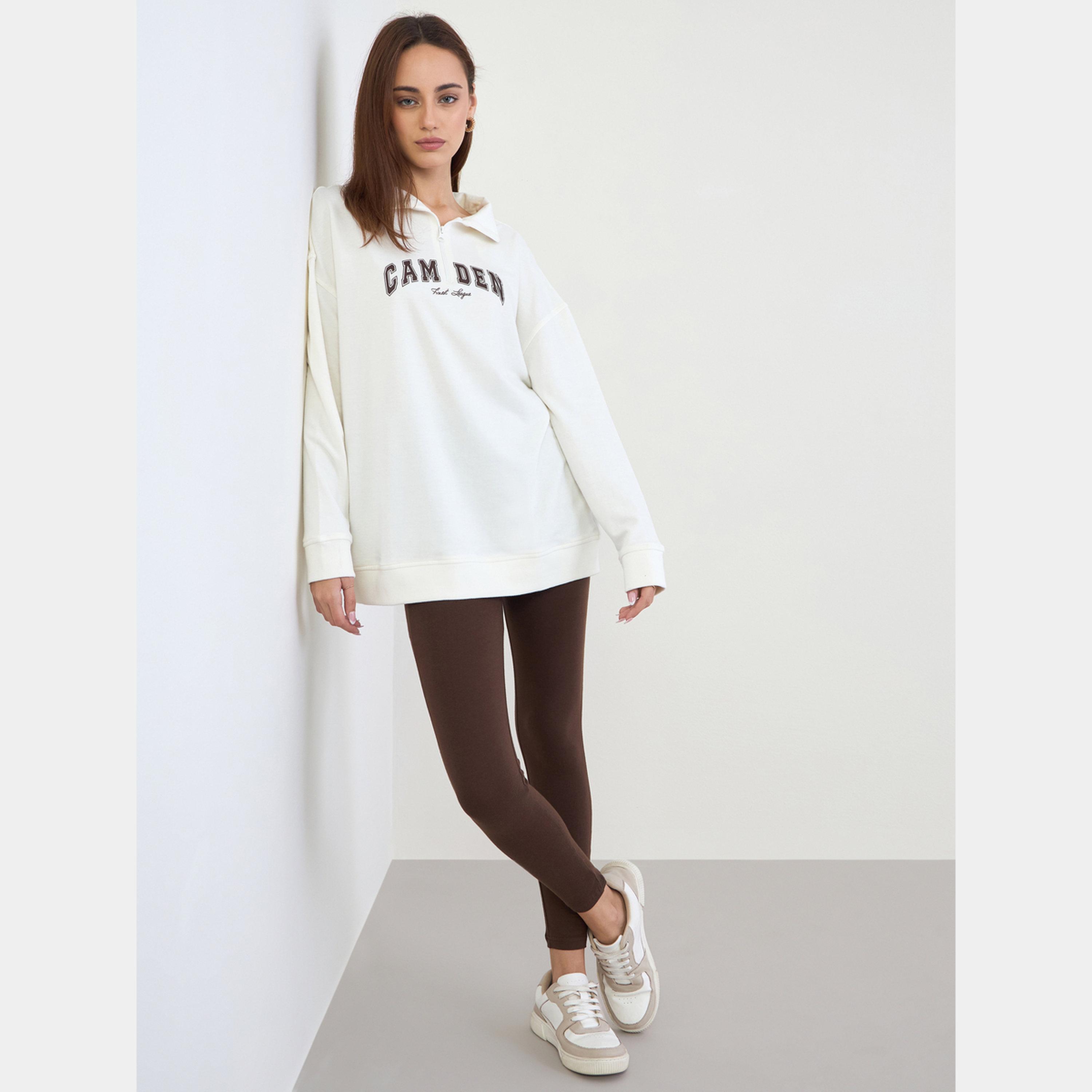 Styli Oversized Longline Sweatshirt and Leggings Co-Ords-women-clothing-coordsets-image-1