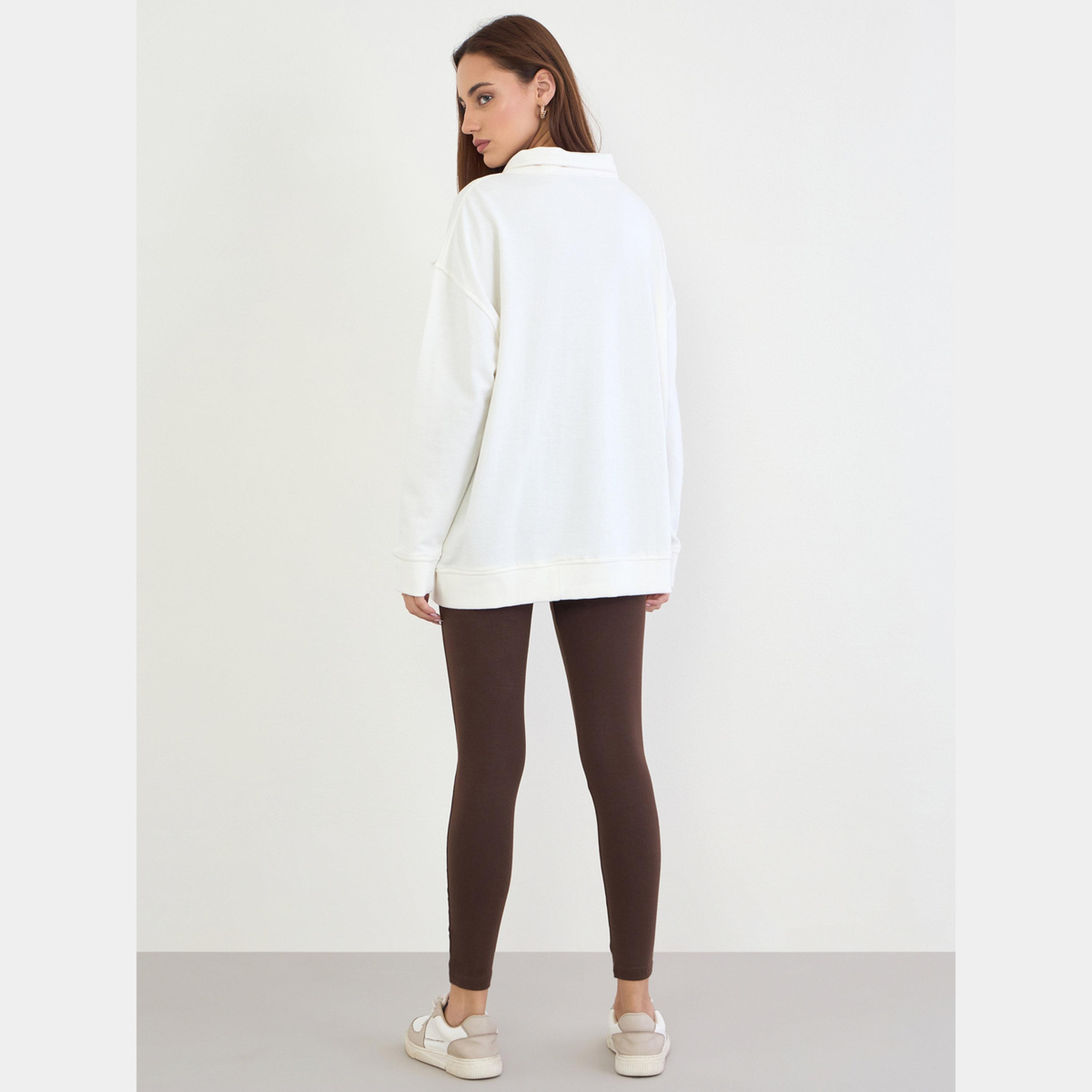 Styli Oversized Longline Sweatshirt and Leggings Co-Ords-women-clothing-coordsets-image-4