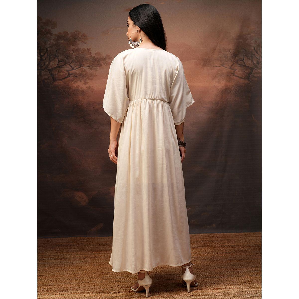 فستان طويل بحافة واسعة وتفاصيل مُطرّزة-women-clothing-ethnicwear-dresses-image-3